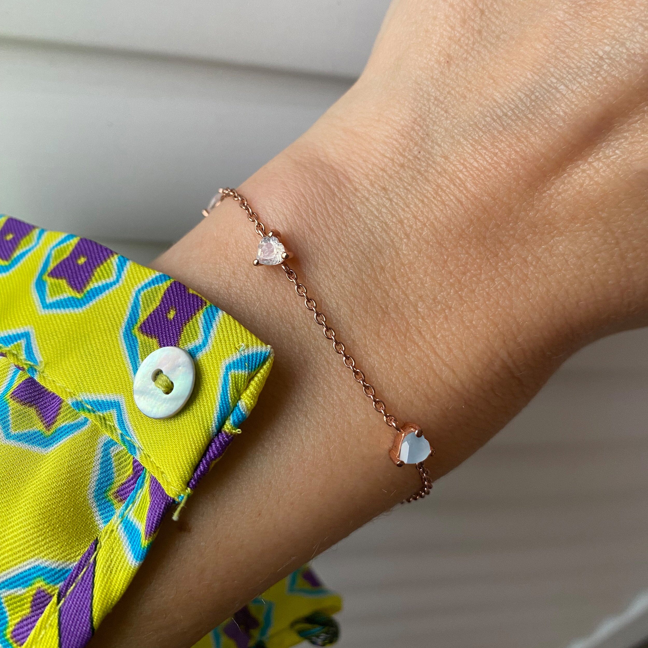 Aquamarine Never Without My Gem Bracelet - March Birthstone、mySite、hinf8tx79