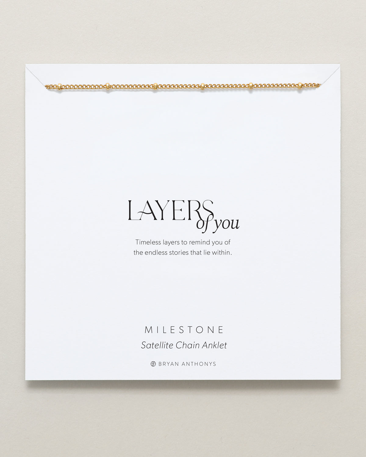 Milestone Satellite Chain Anklet、mySite、hinf8tx79