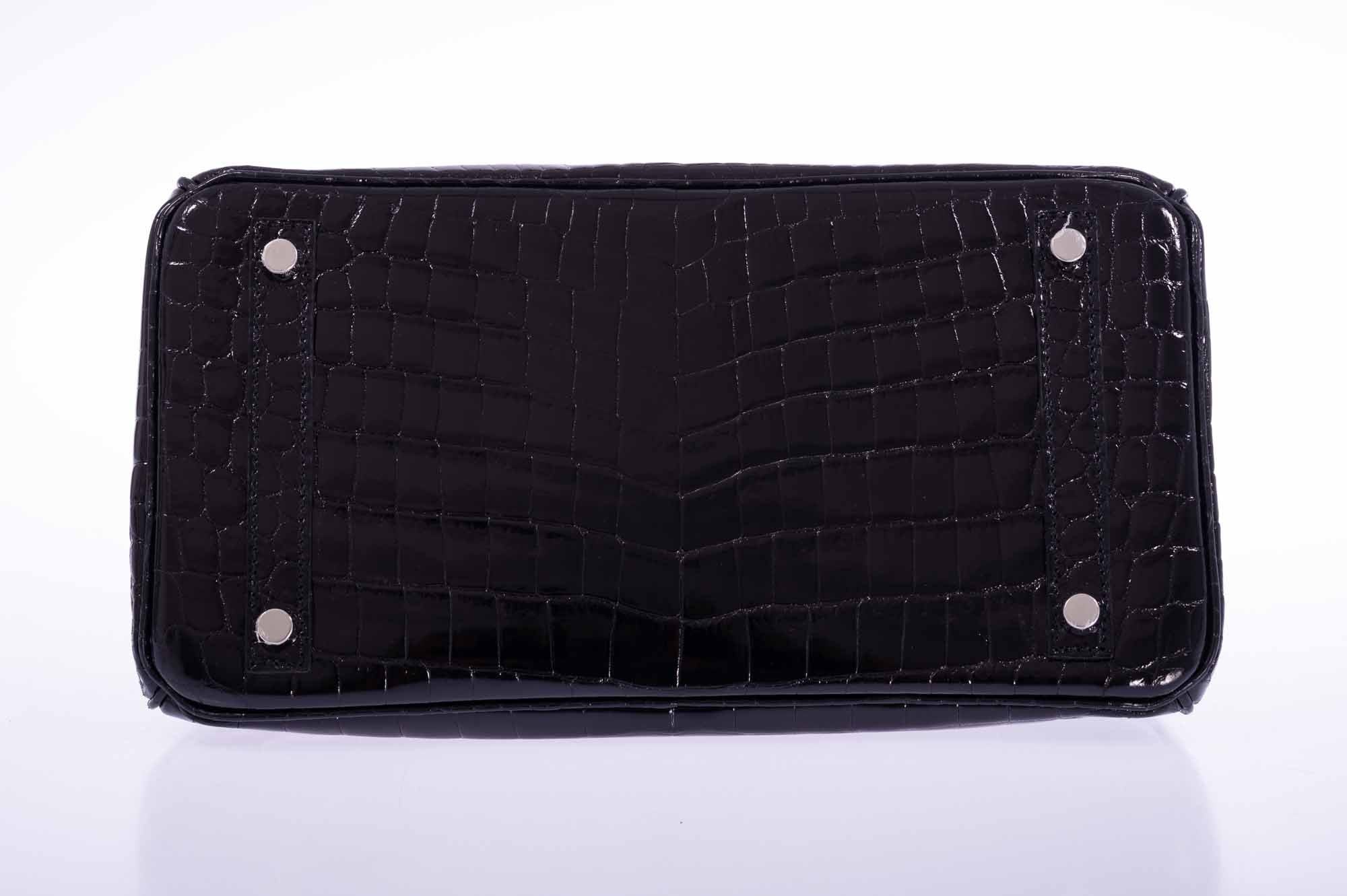 Hermès Birkin 30 Black Shiny Niloticus Crocodile Palladium Hardware、mySite、garminoutage.com