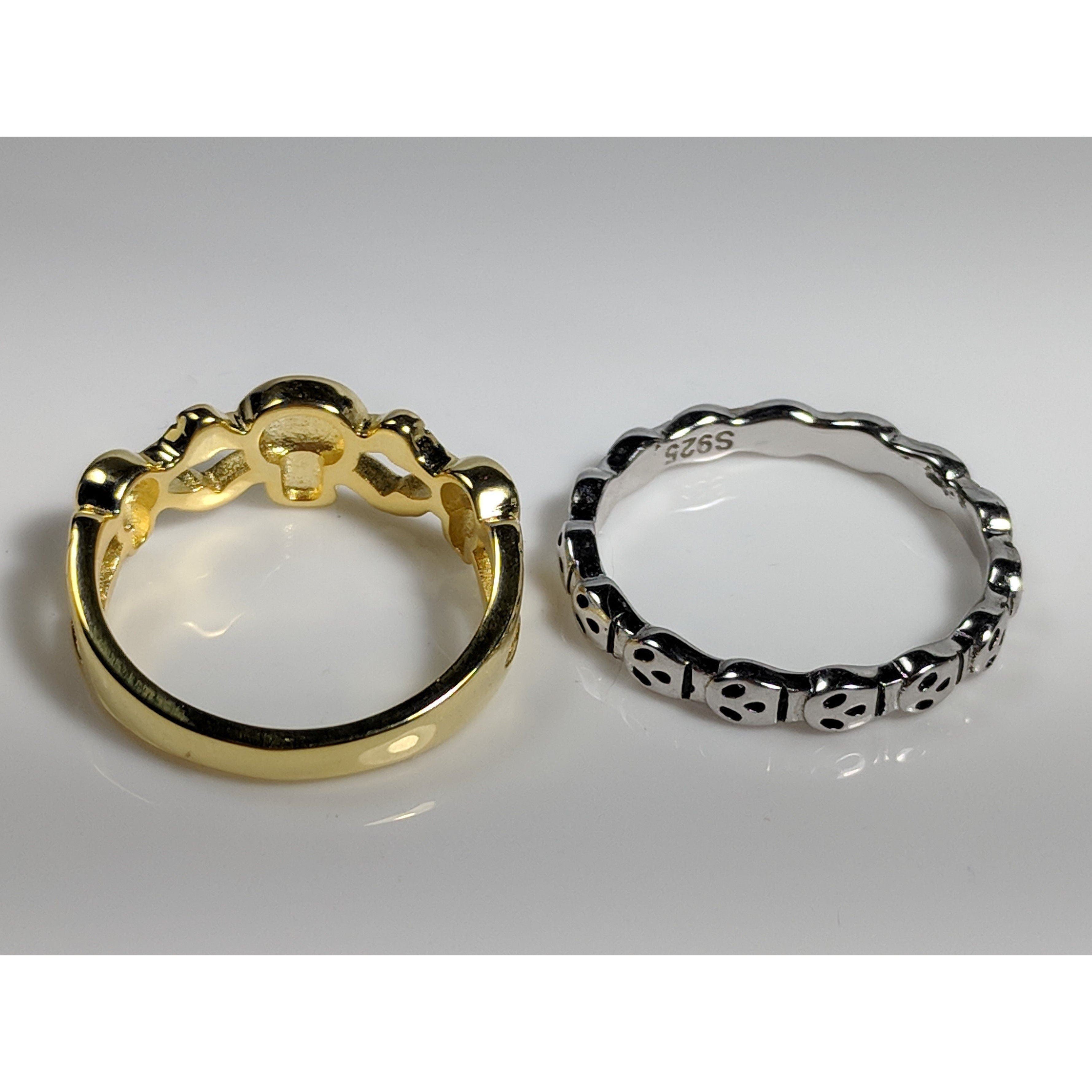Ghosts or Skull & Crossbones Sterling Silver Rings, so cute!、mySite、g9winljtr