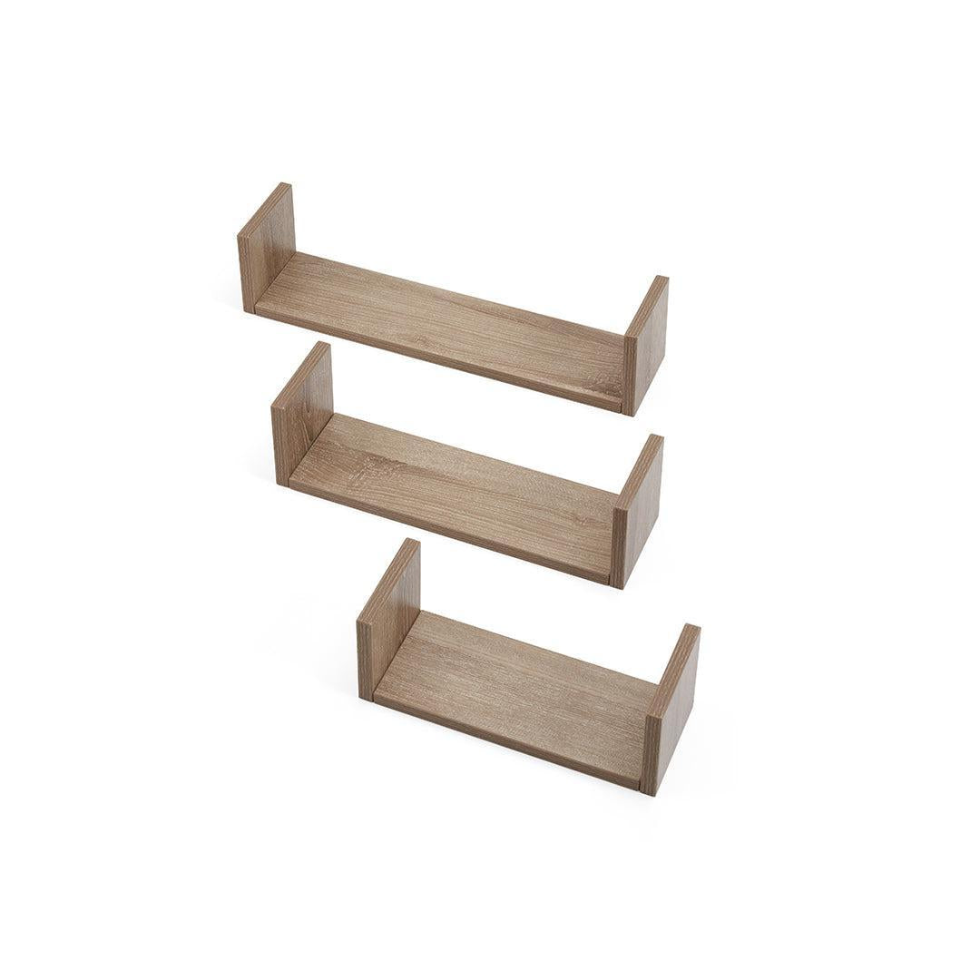  Tutti Bambini Modena Set of Three U-Shaped Wall Shelves - Oak、mySite、merchandisen