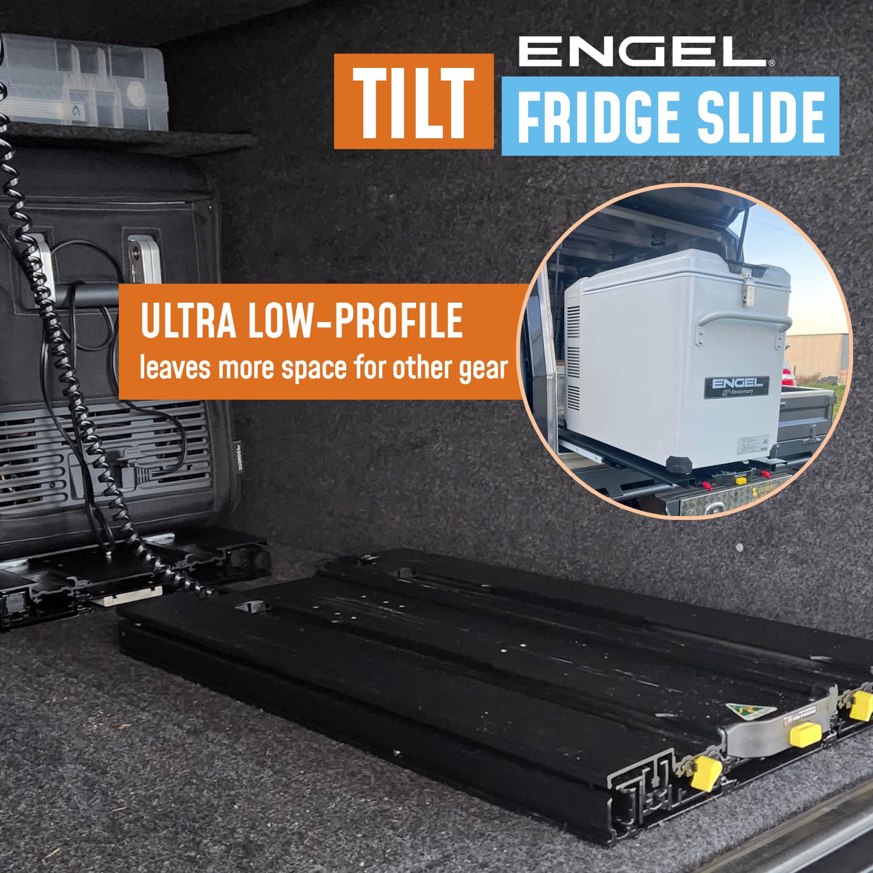 Engel Low-Profile Front-Pull Tilt Fridge Slide、mySite、noshort