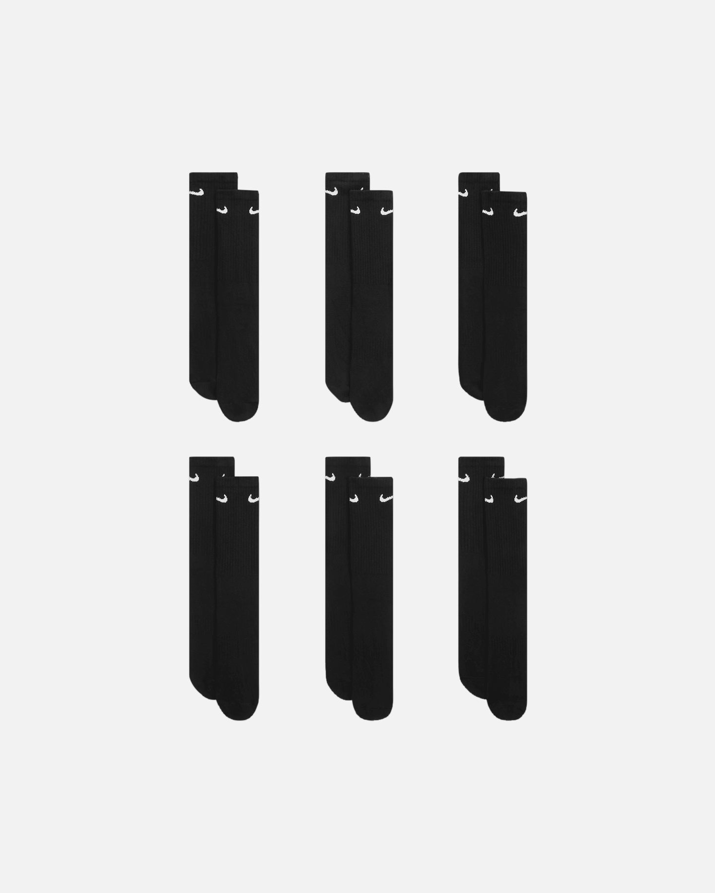 Nike Everday Cotton Cushioned Crew Socks 6 Pack Black/White、mySite、zt4zffjzw