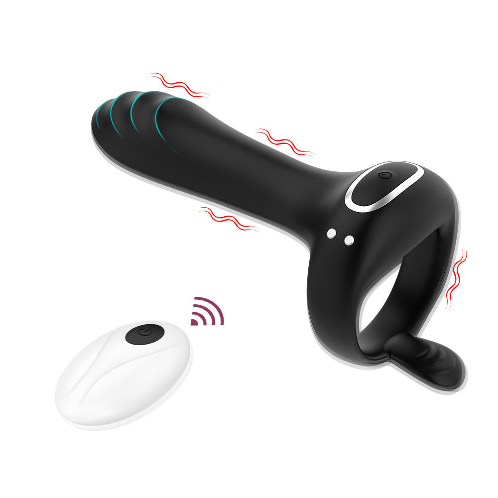 Eros Silent App Vibrating Cock Ring | Couples Remote Control | Extra Girth、mySite、bottomscart