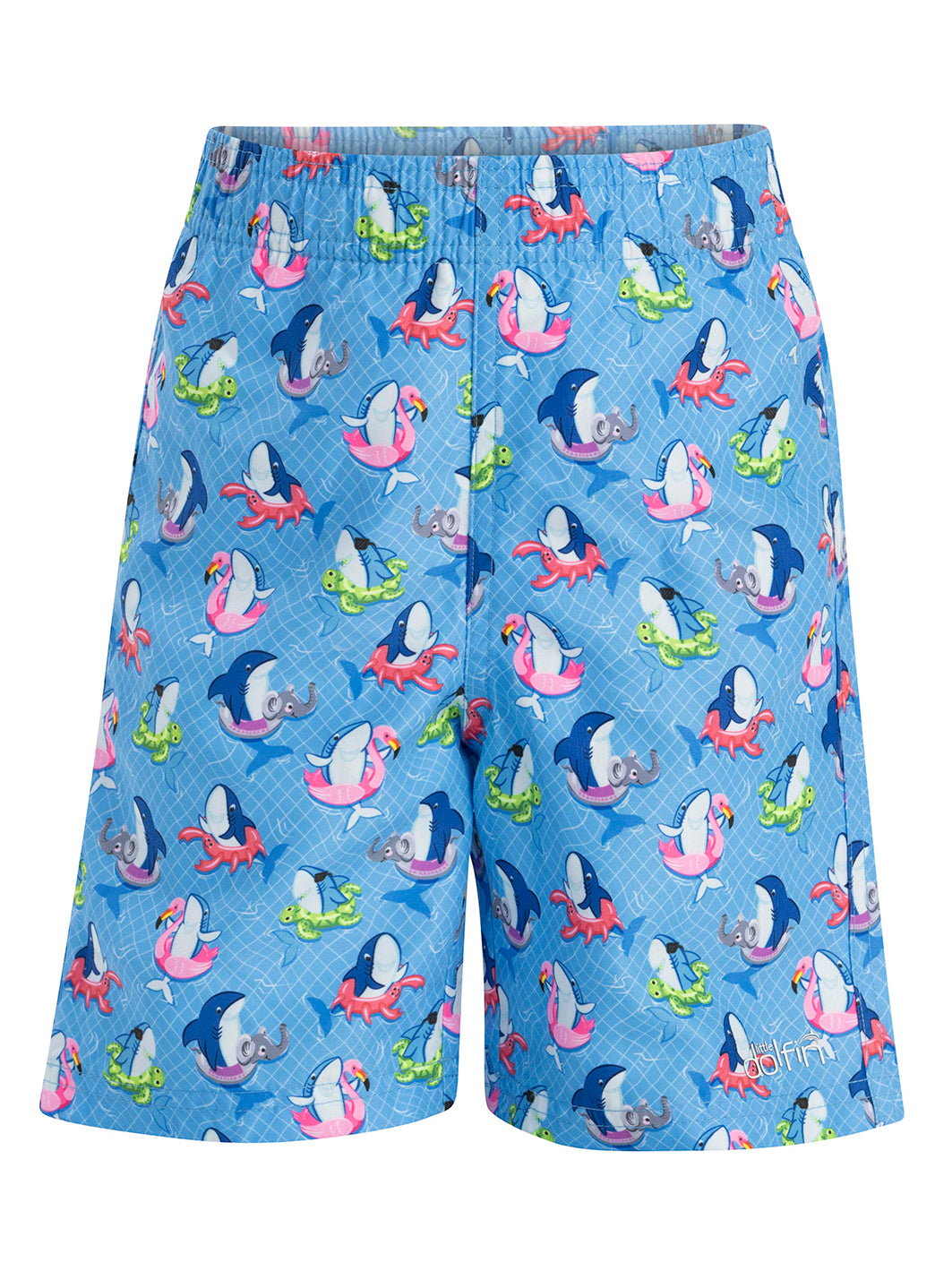 Dolfin Boys' Fin Floats Print Swim Trunks (Toddler, Little Kid)、mySite、noshort
