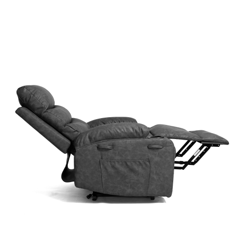 21"seat width,large size Electric Power Lift Recliner Chair Sofa for Elderly, 8 point vibration Massage and lumber heat, Remote Control, Side Pockets and Cup Holders, cozy fabric, overstuffed arm pu、、casual