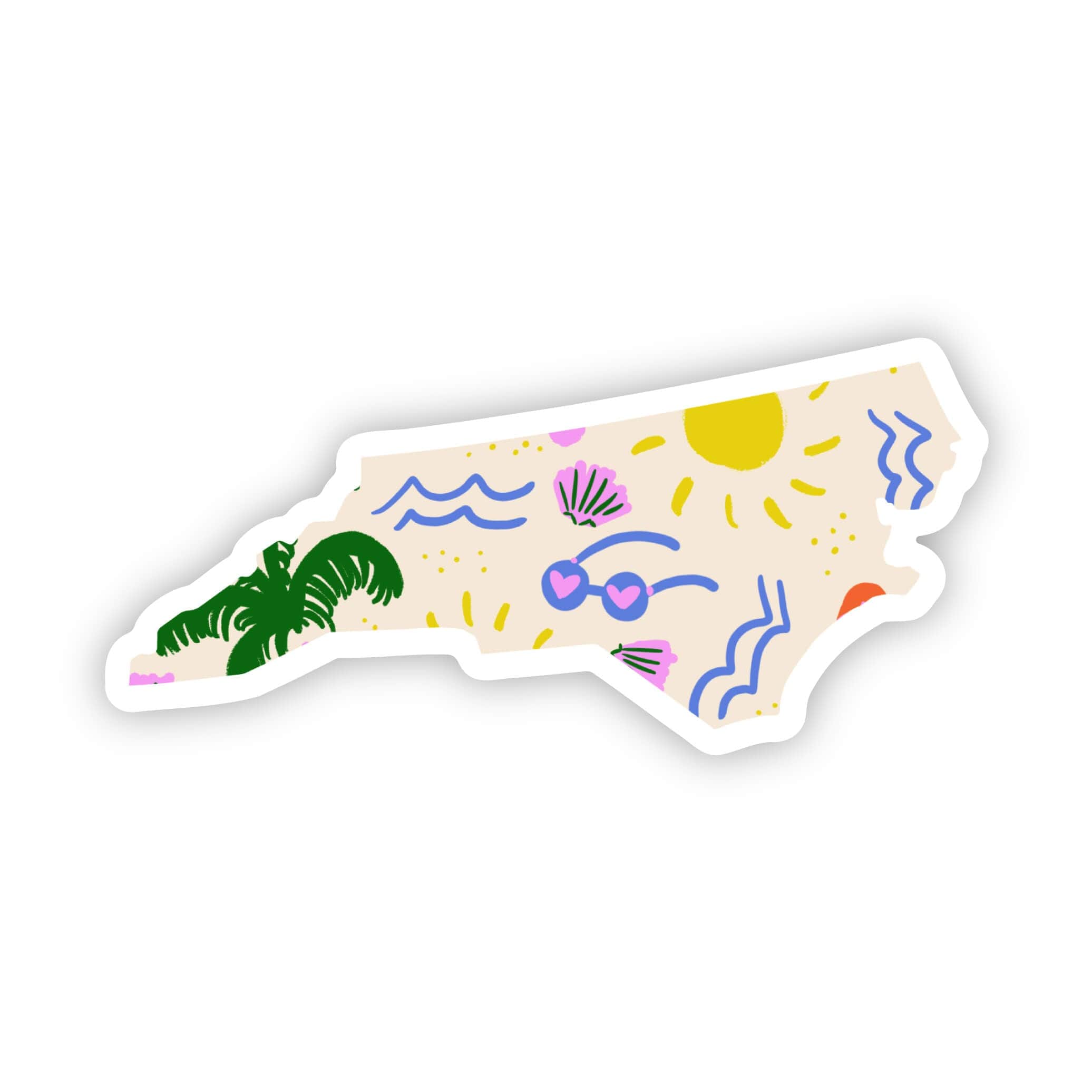  North Carolina Sticker - Beach、mySite、elrpsem3k