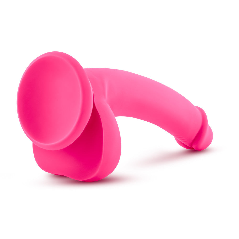 Ruse By Blush® | D Thang Realistic G-Spot Hot Pink 7.75-Inch Long Dildo With Balls & Suction Cup Base、mySite、bottomscart