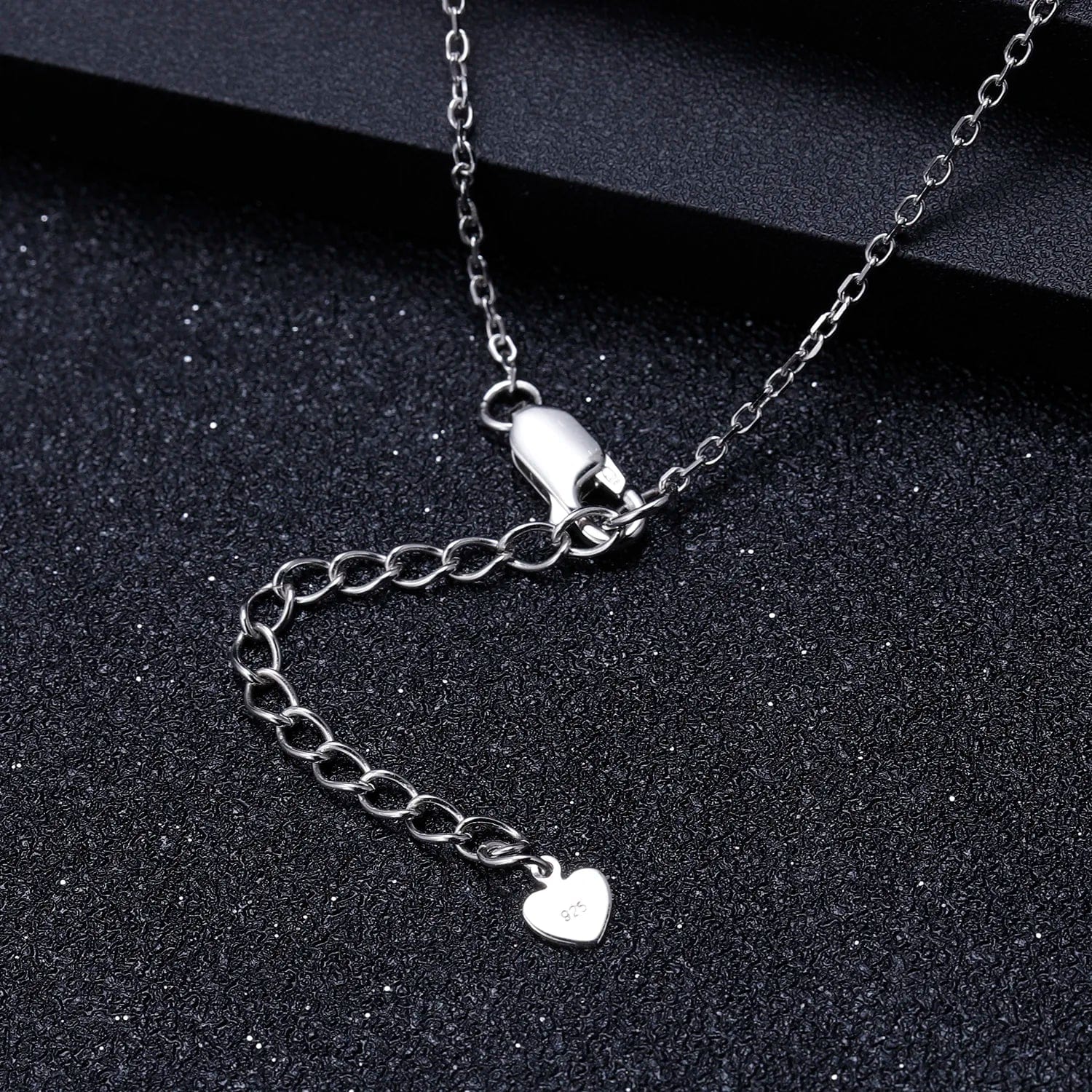 Heartbeat with Gemstone Heart Rhodium Plated Sterling Silver Necklace、mySite、g9winljtr