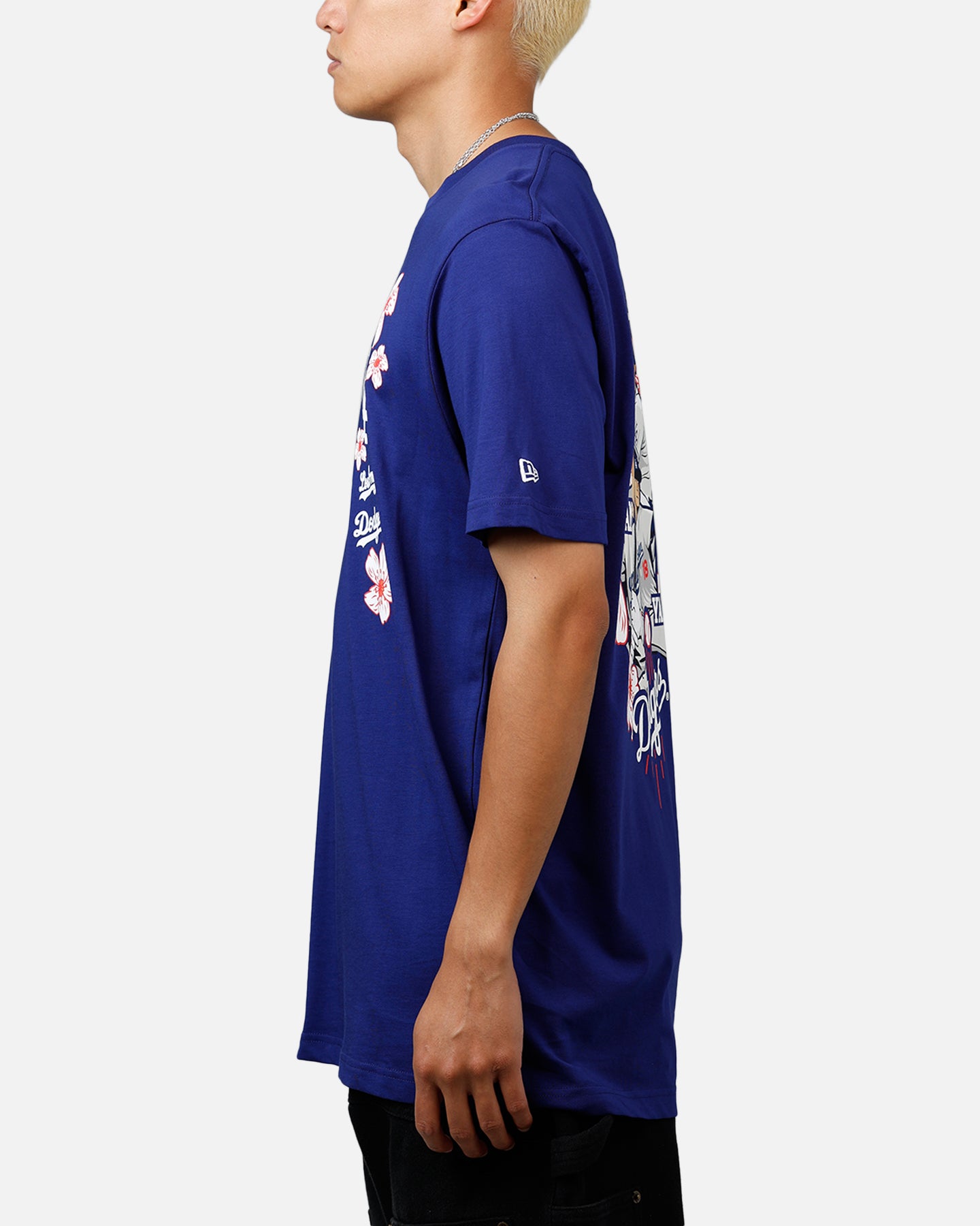 New Era Los Angeles Dodgers Cherry Blossom T-Shirt Blue、mySite、zt4zffjzw