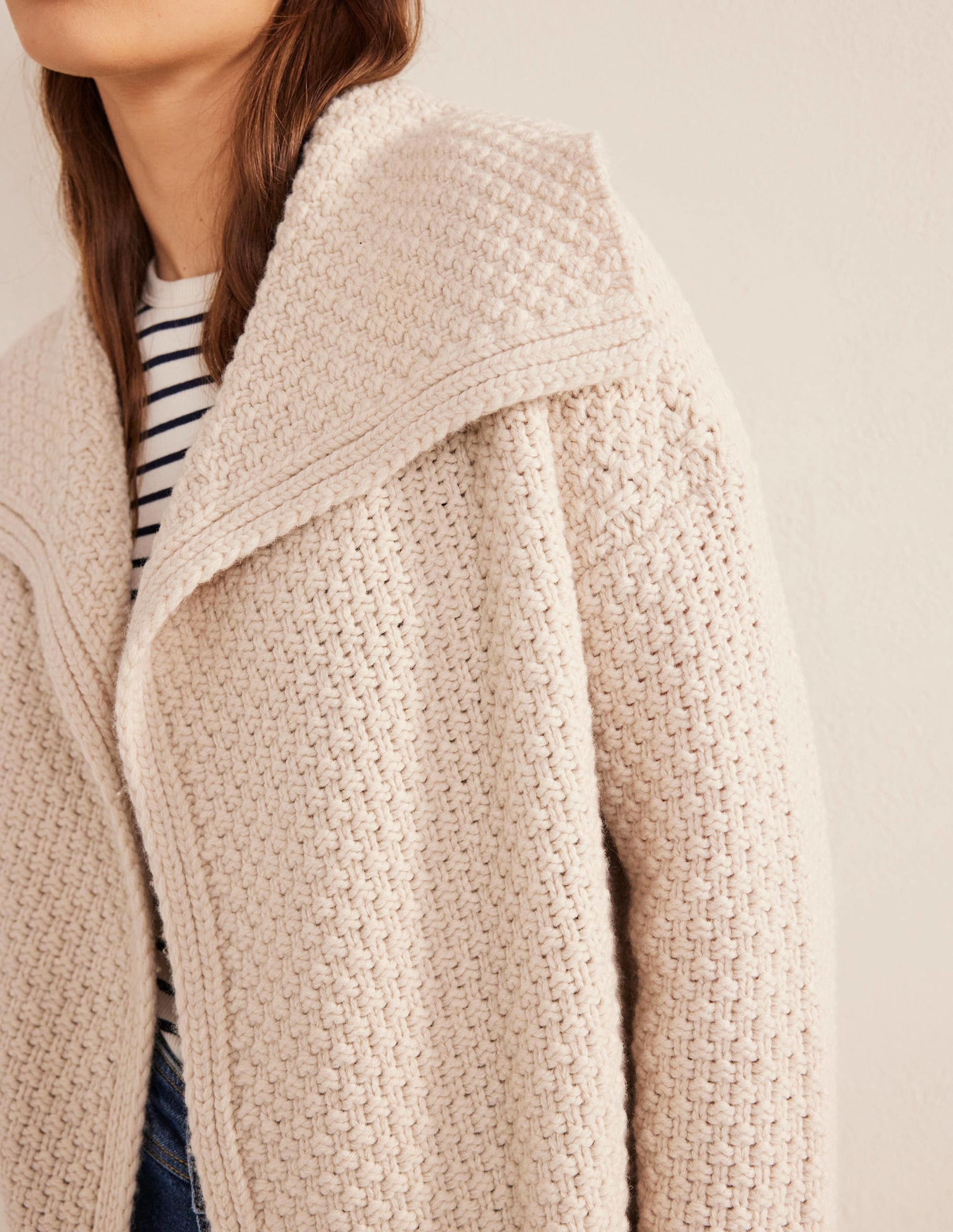  Textured Chunky Wool Coatigan-Shearling、mySite、ashleygrahame