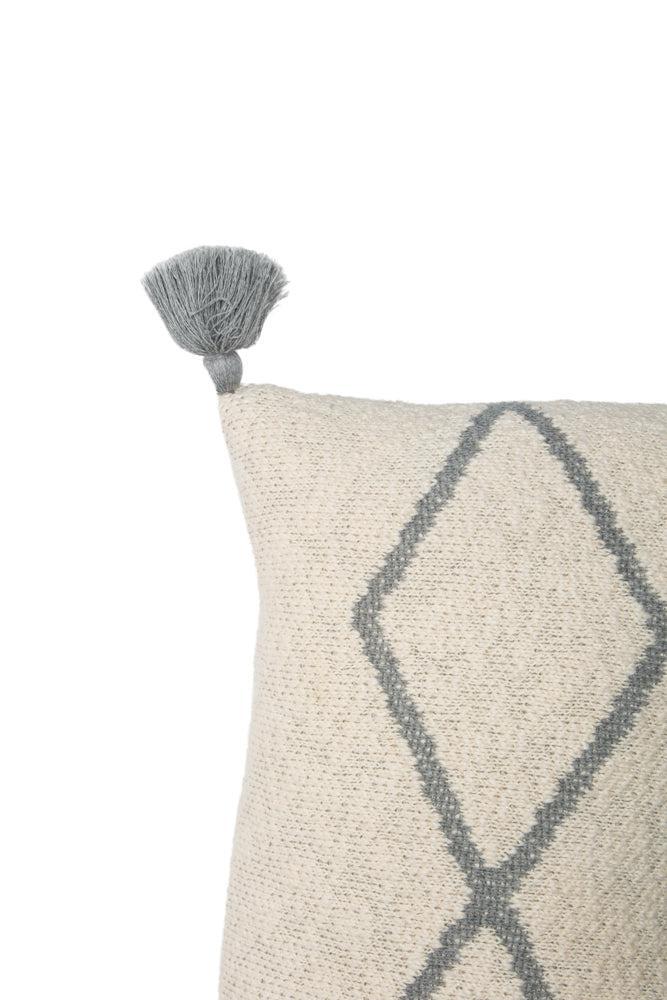 KNITTED CUSHION LITTLE OASIS NATURAL - GREY、mySite、gigharbornorthrealestate