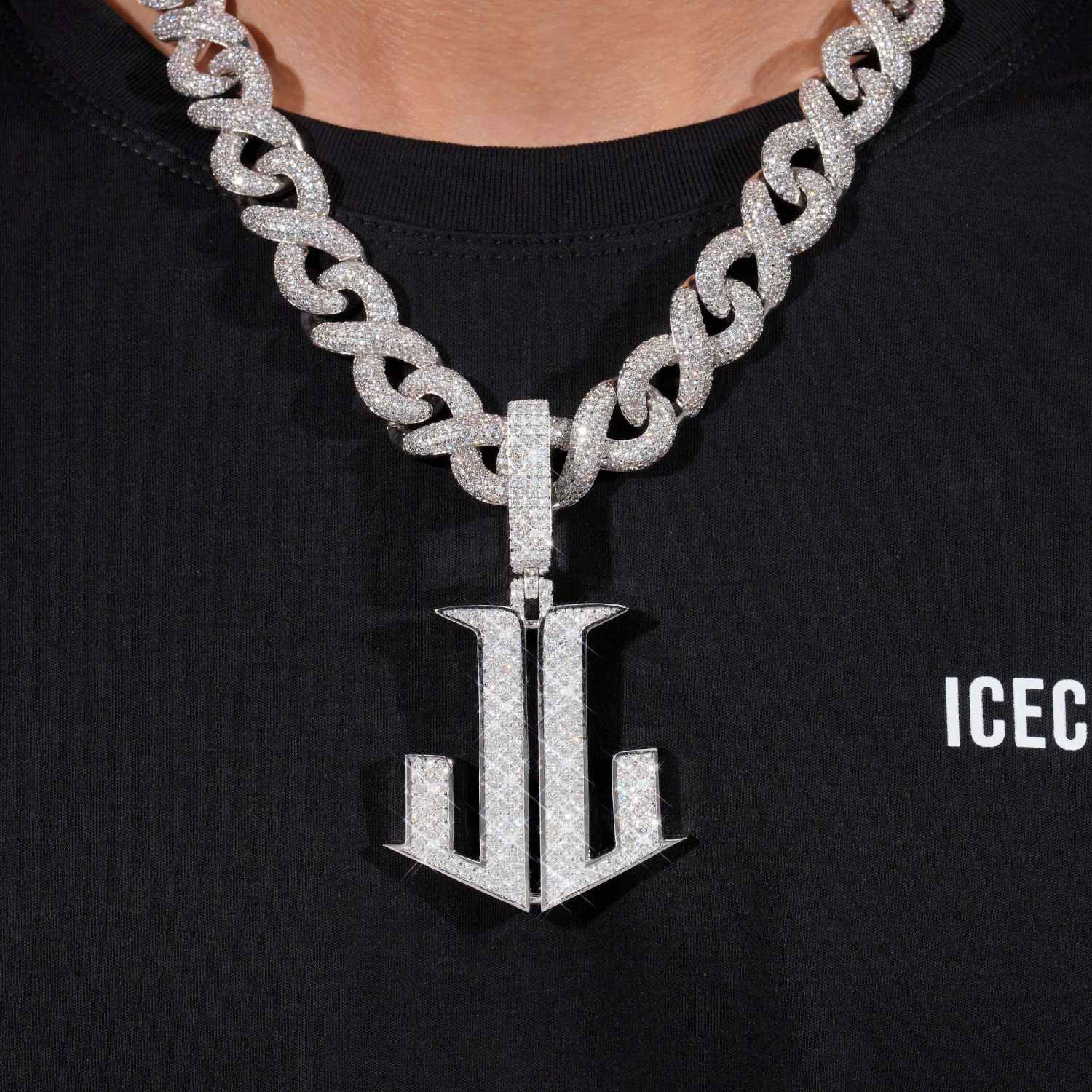 JL Custom Moissanite Pendant 14K Gold、mySite、hinf8tx79