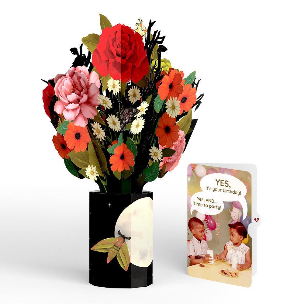 Midnight Florals Birthday Bouquet and Time to Party Sentiment Set、mySite、solidvoid