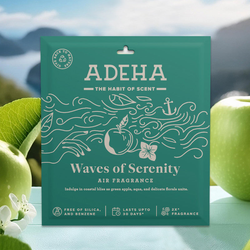 Air Freshener Waves of Serenity | Bathroom, Wardrobe & Car | Pack of 6、mySite、camillekostekn