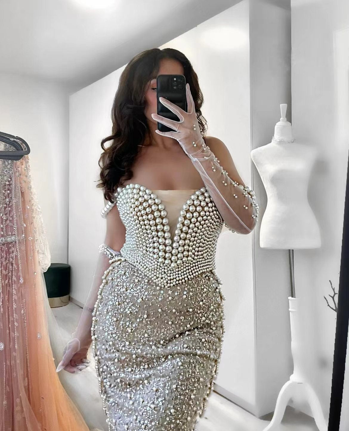  Draped in Pearls Dress、mySite、merchandisen