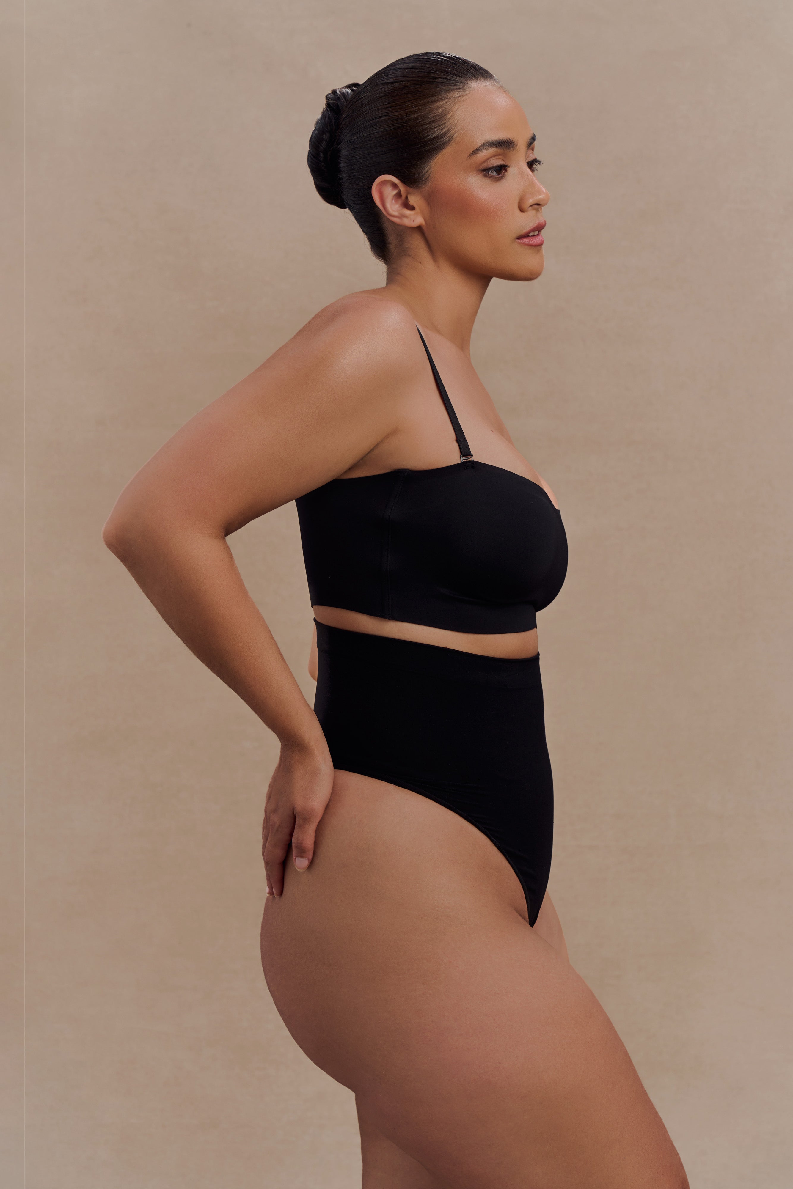 Joanna Strapless Shapewear Bra - Black、mySite、solidvoid