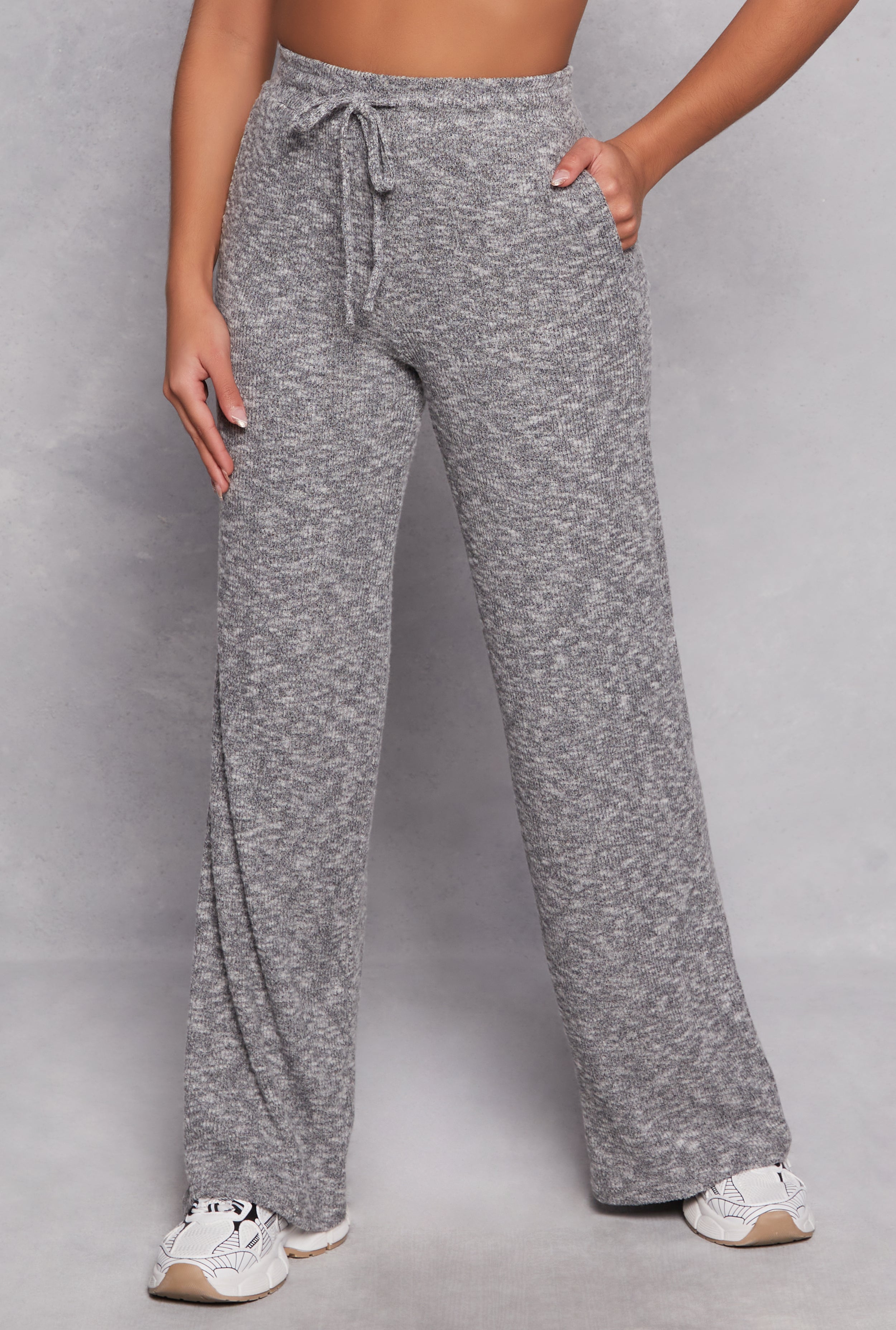 Daisy Ribbed Knit Wide Leg Pants、mySite、camillekostekn