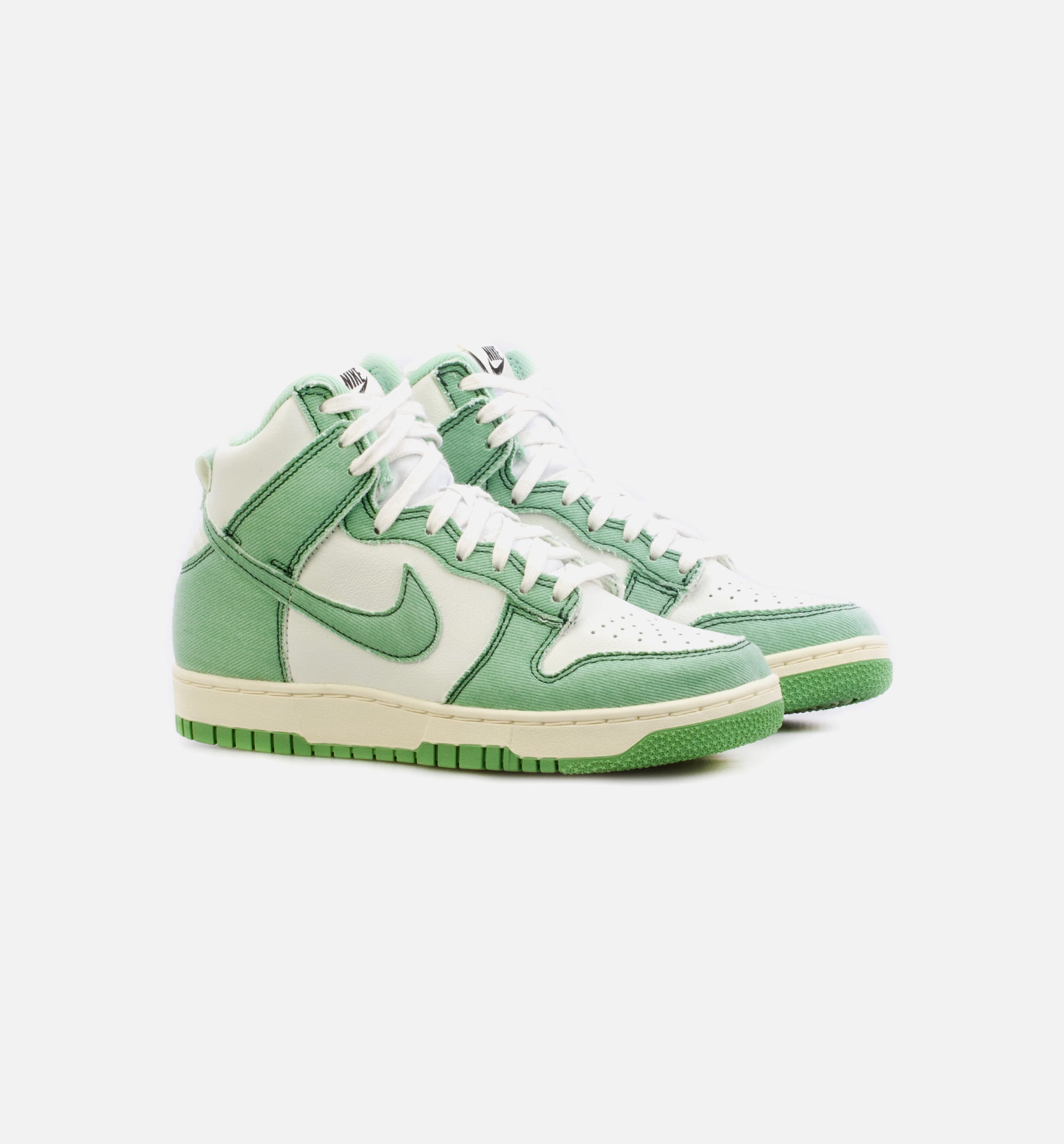 Dunk High 1985 Green Denim Womens Lifestyle Shoe - Green/White、mySite、dreamappss