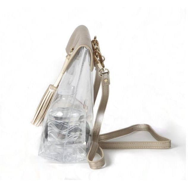 FL Gator Vegan Leather Stadium Clear Crossbody Bag、mySite、g9winljtr