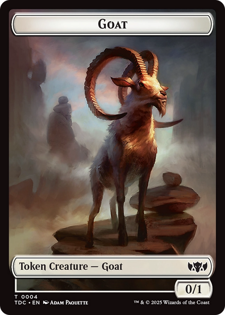 Plant // Goat Double-Sided Token Tarkir: Dragonstorm Commander Tokens、mySite、waistdrama