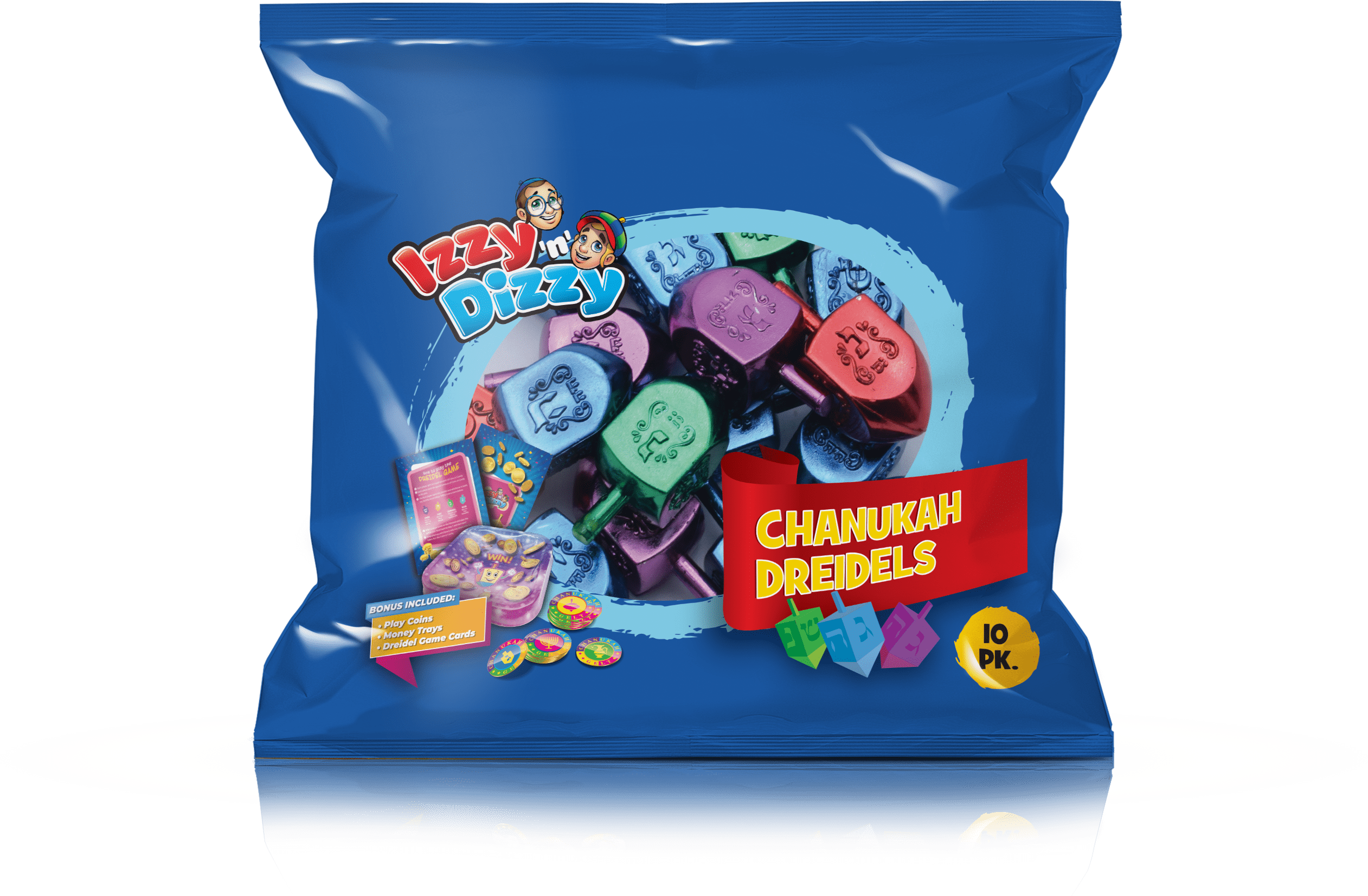 Assorted Multicolor Metallic Dreidels - 10 pack、mySite、topwebapps