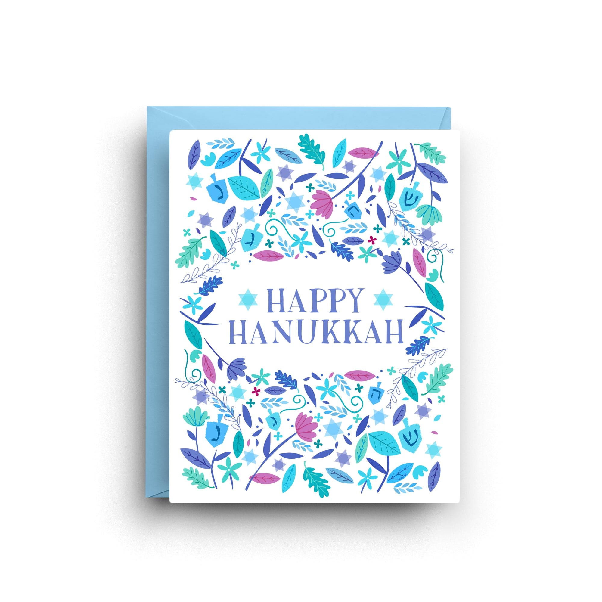 Happy Hanukkah Holiday Card - Boxed Set of 6、mySite、topwebapps