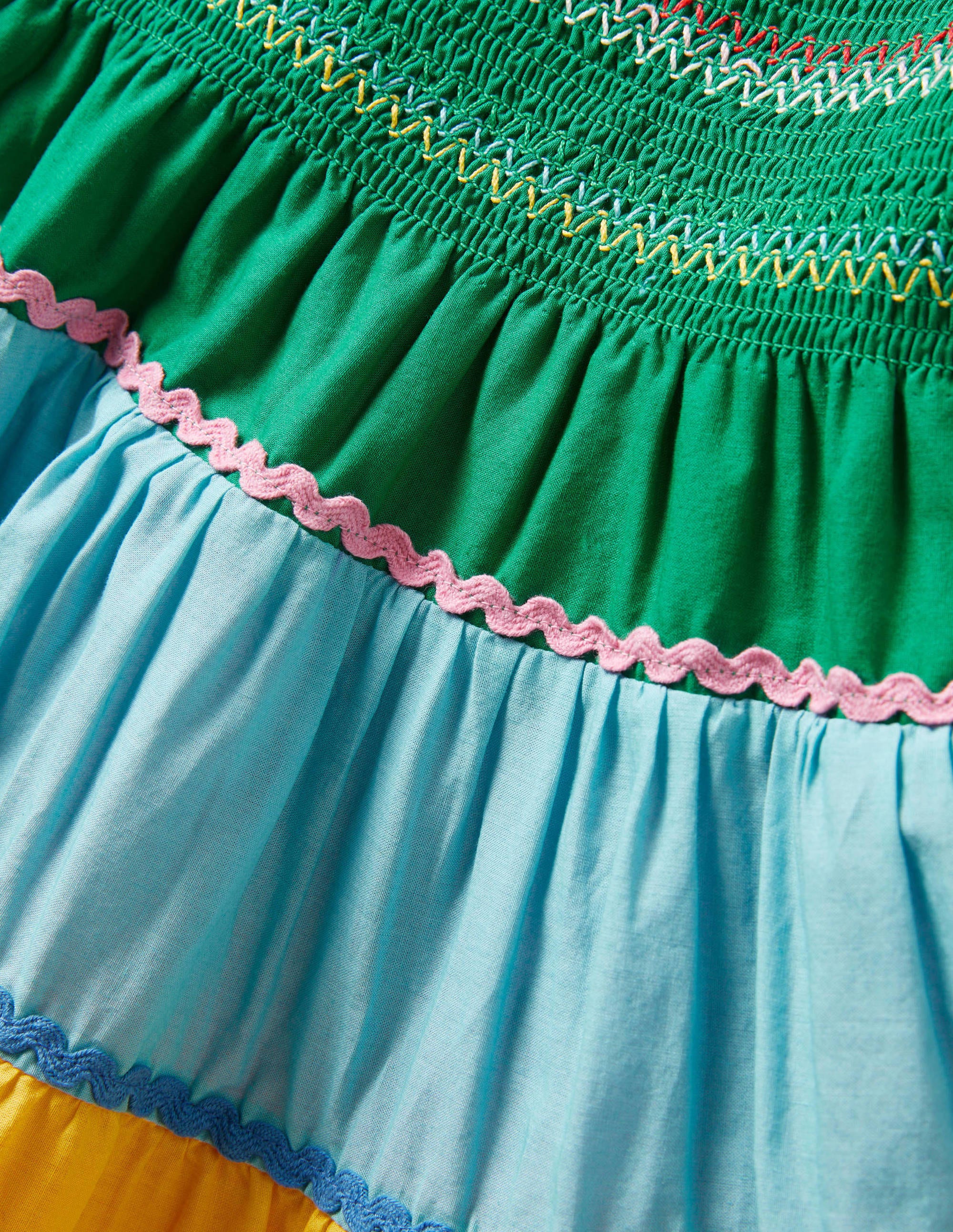  Smocked Sun Dress-Multi Colourblock、mySite、ashleygrahame