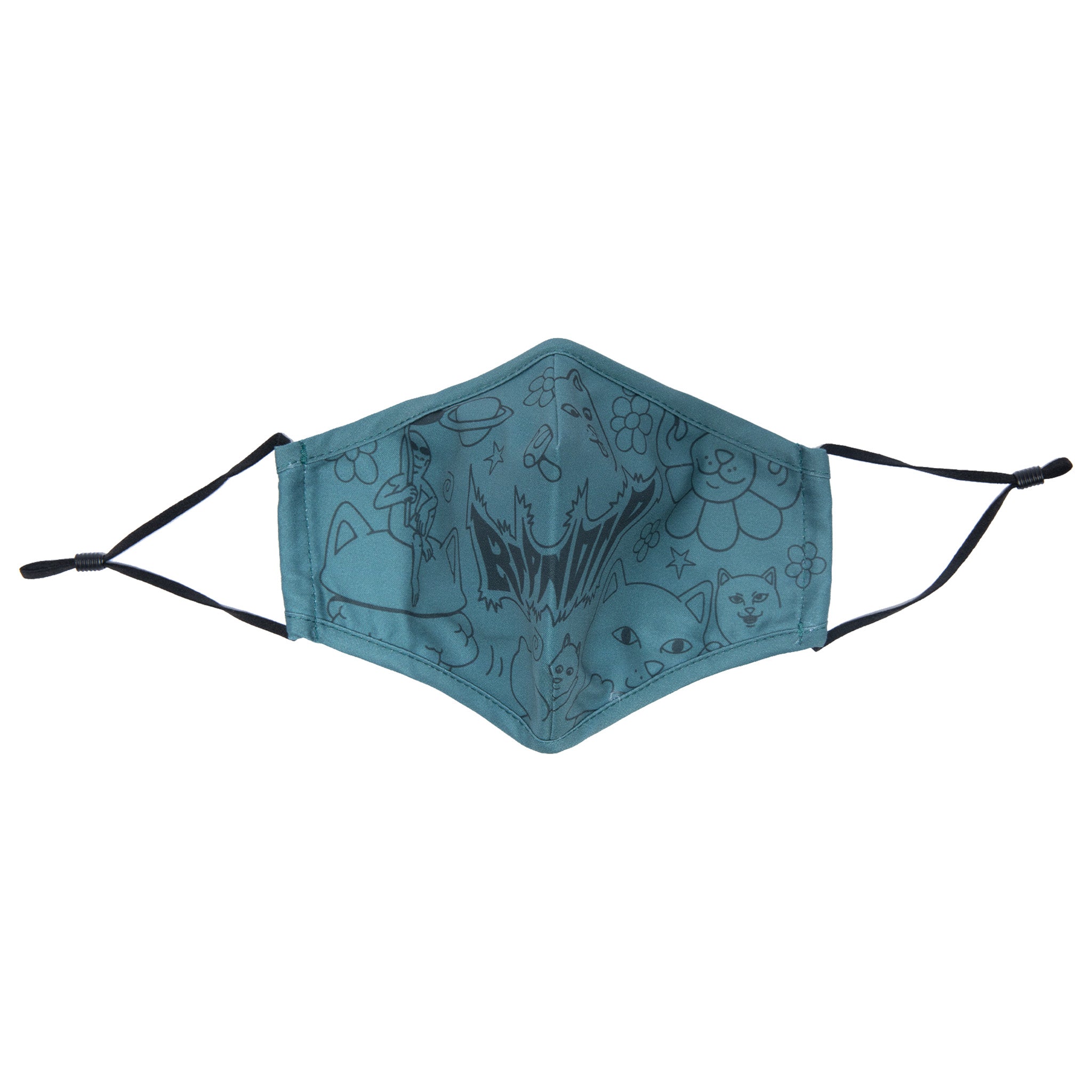  Scribble Face Mask (Green)、mySite、merchandisen