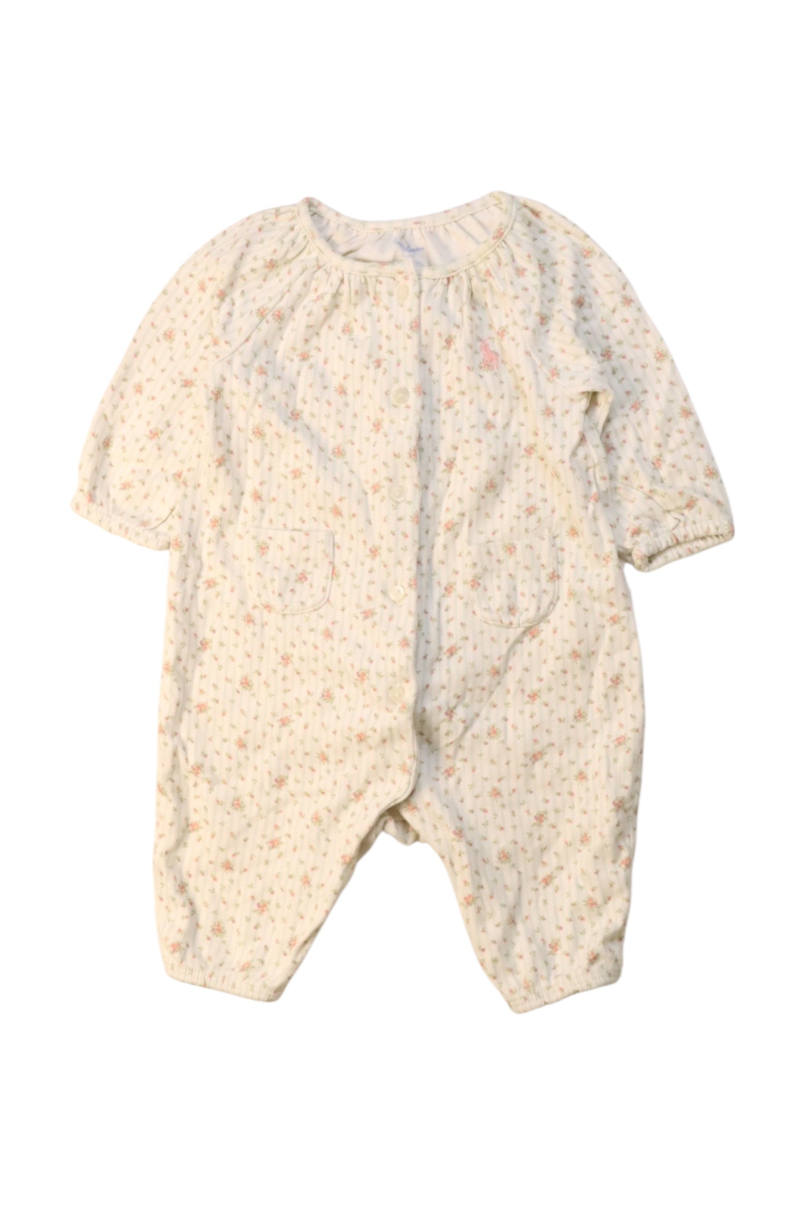 Ralph Lauren Baby Long Sleeve Romper 0-3M、mySite、g9winljtr