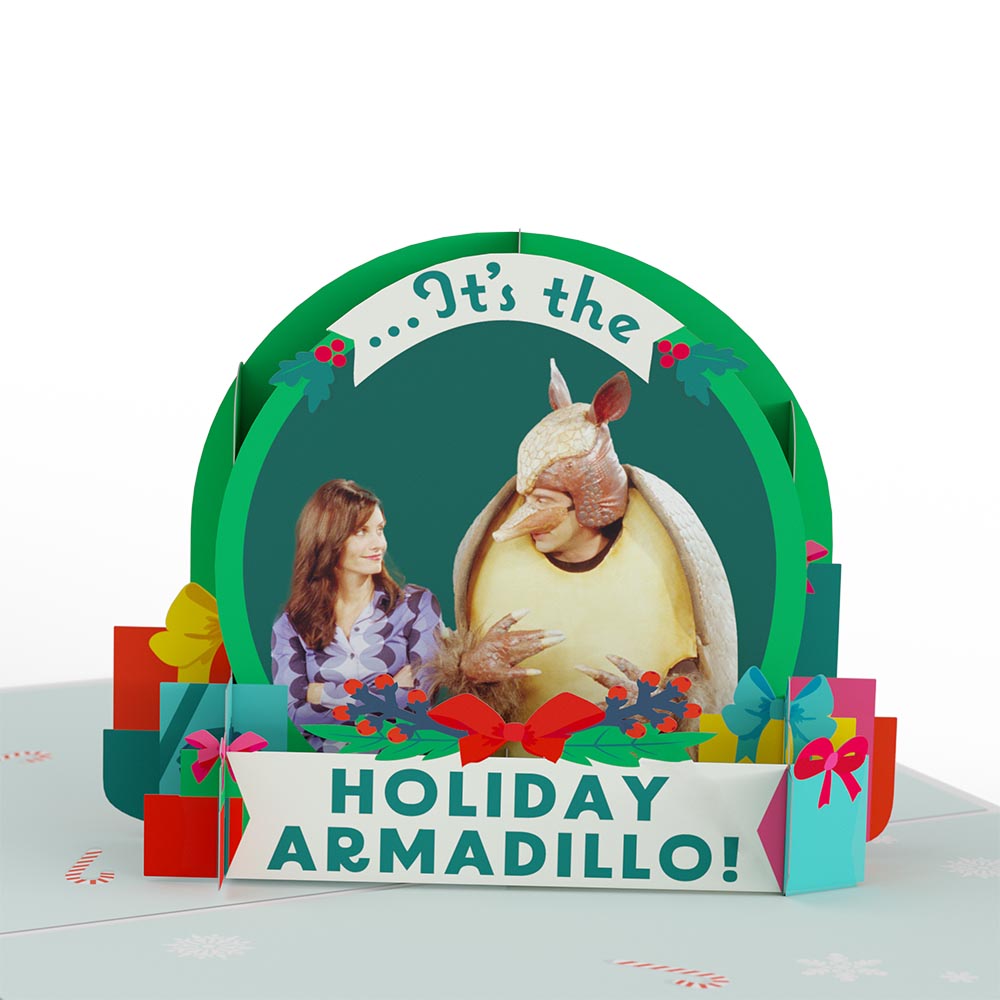 Friends Holiday Armadillo Pop-Up Card、mySite、solidvoid