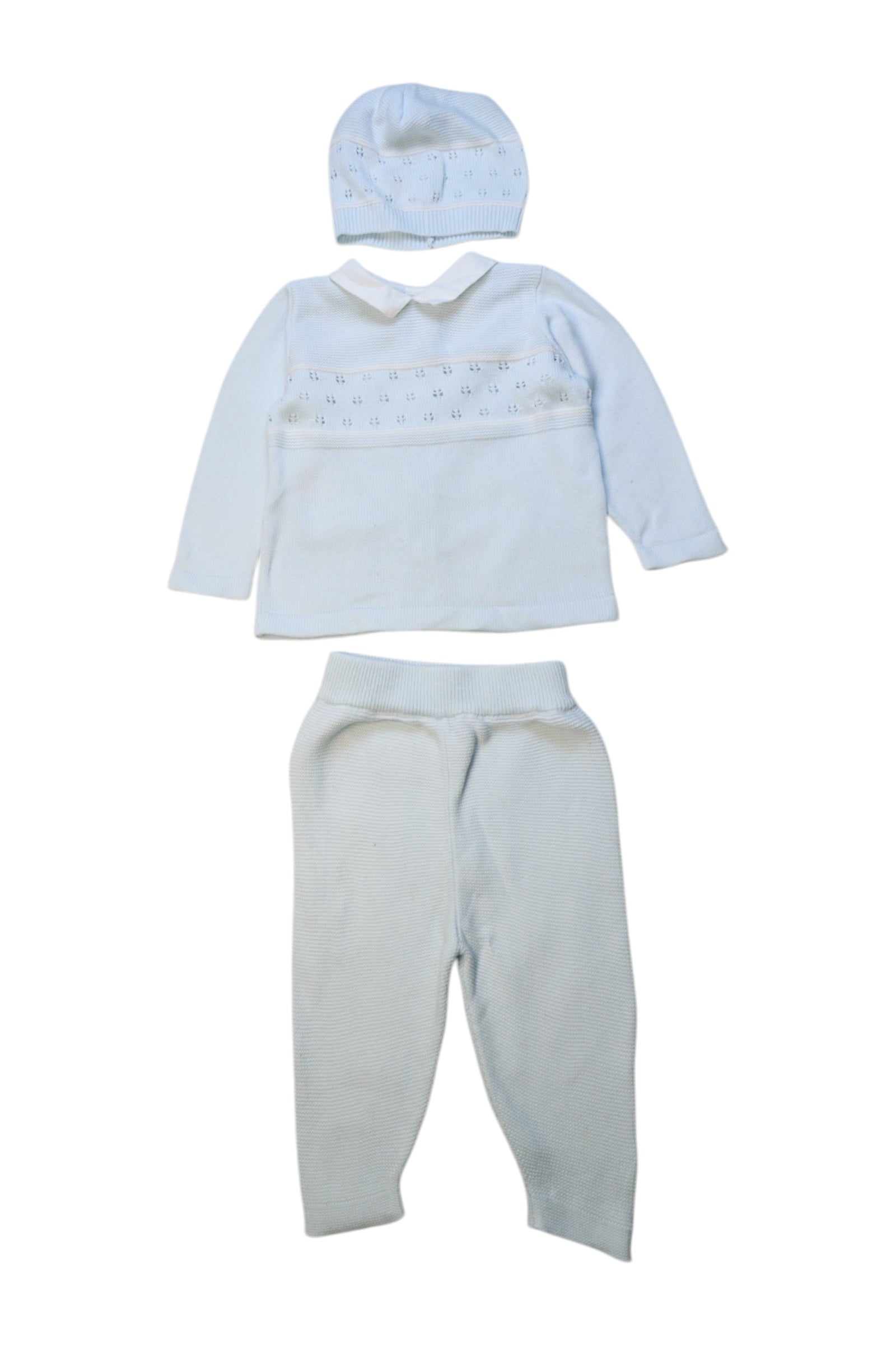 Emile Et Rose Knit Baby Outfit With Hat 6-12M、mySite、g9winljtr