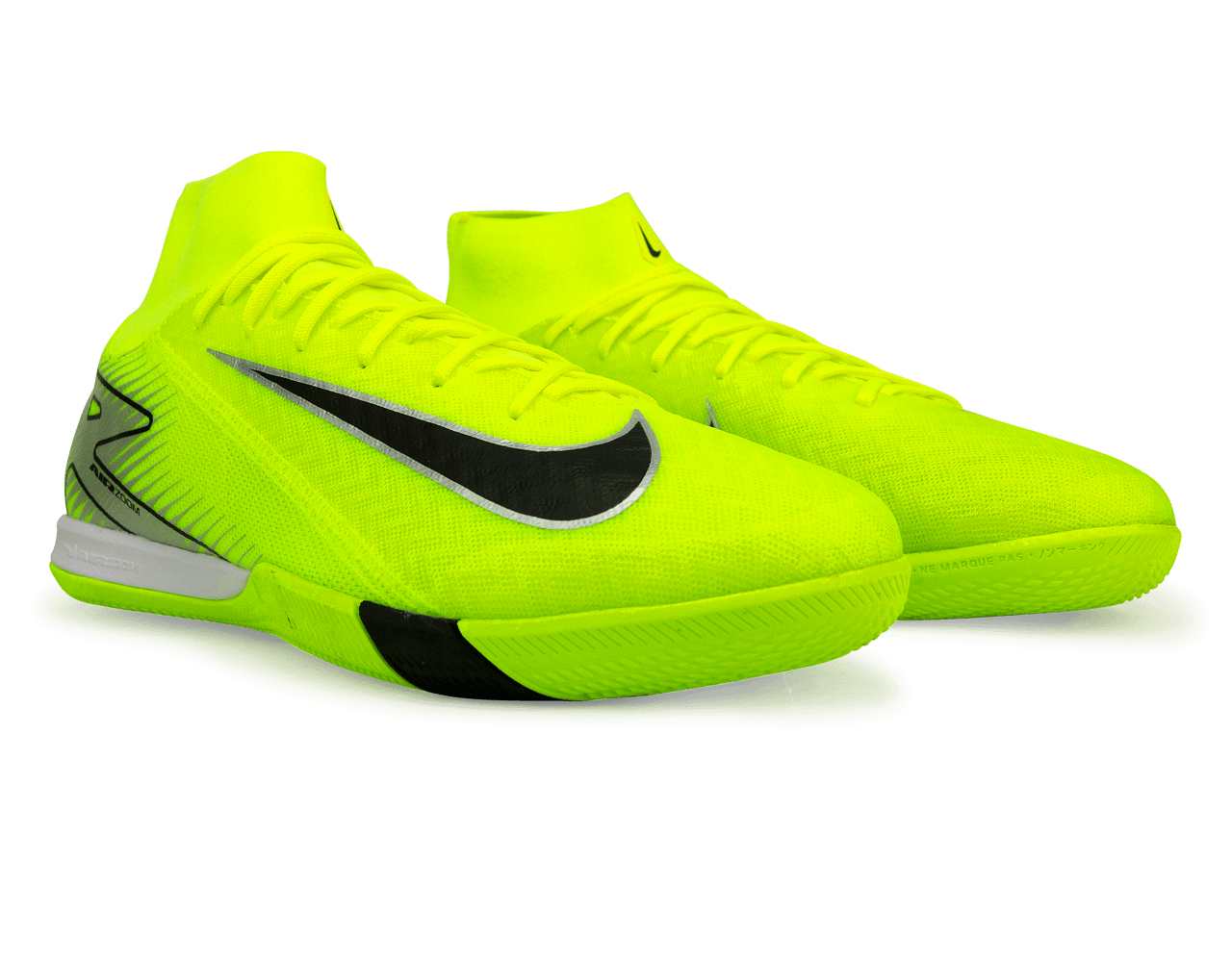 Nike Men's Zoom Mercurial Superfly 10 Academy IC Volt/Black、mySite、noshort