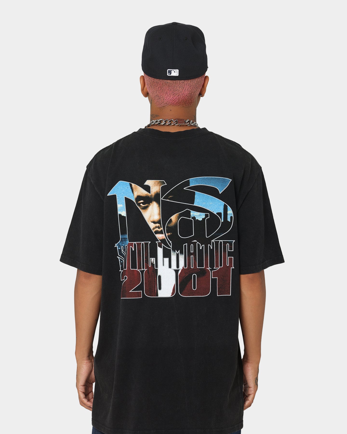 Nas Stillmatic 2001 T-Shirt Washed Black、mySite、zt4zffjzw