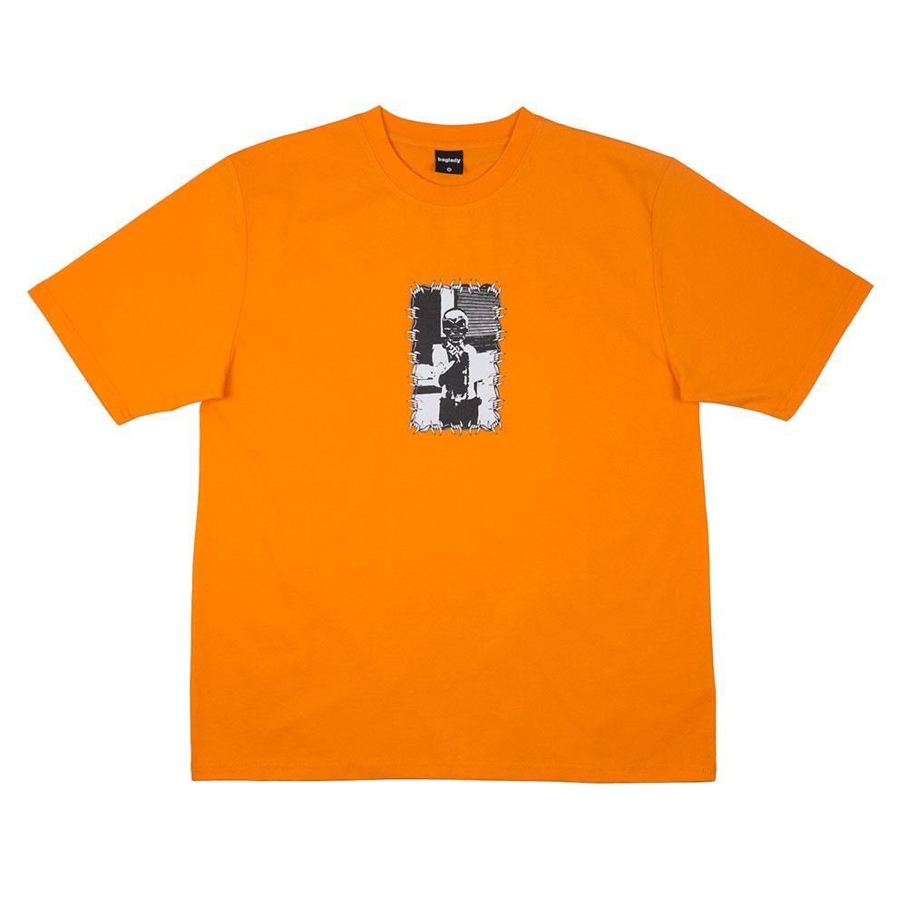  Baglady SkullCrusher T-Shirt - Tangerine、mySite、merchandisen