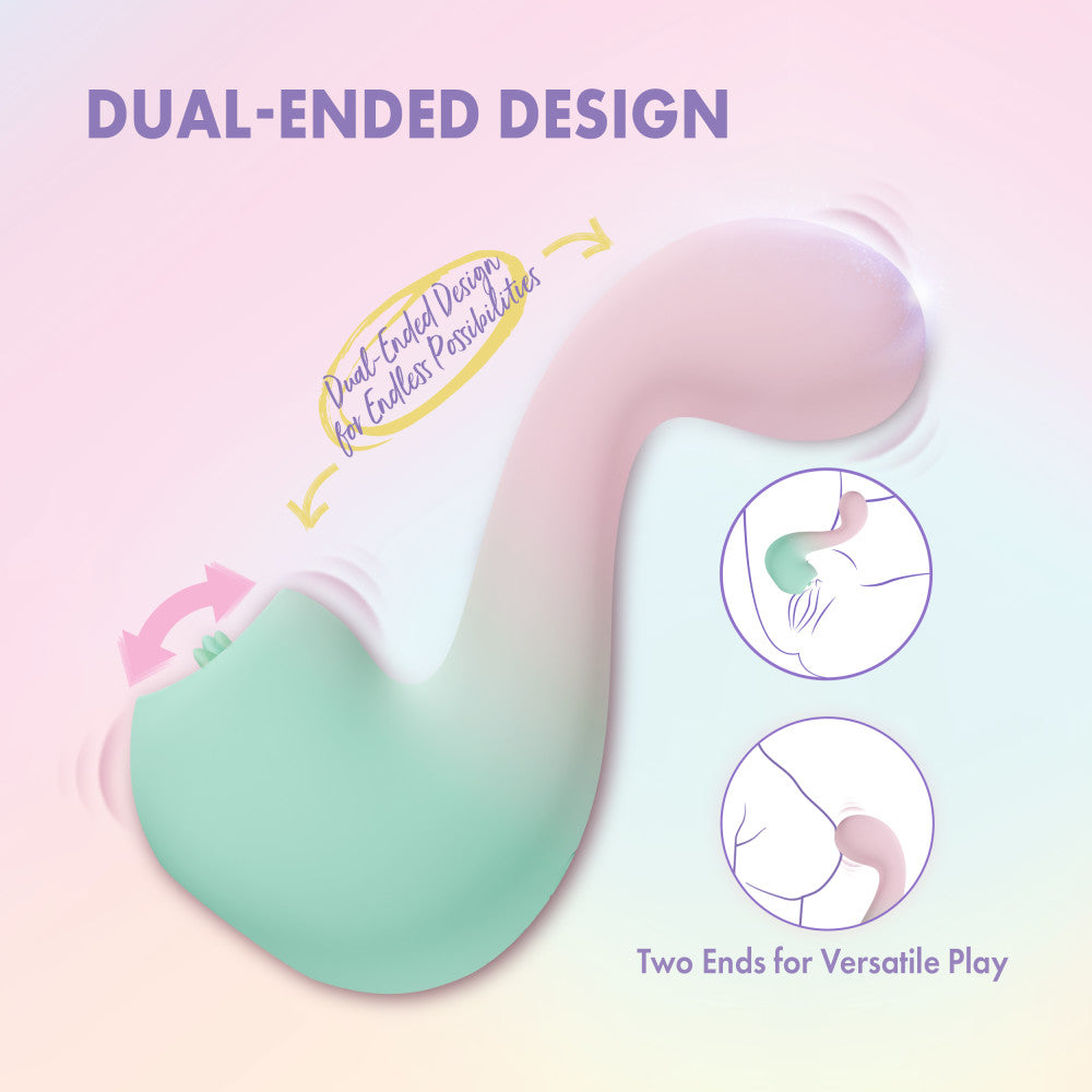 Play With Me | Melody Silicone Dual Vibrator With G-Spot Precision & Tongue-Fluttering Clitoral Stimulation - Pink、mySite、bottomscart