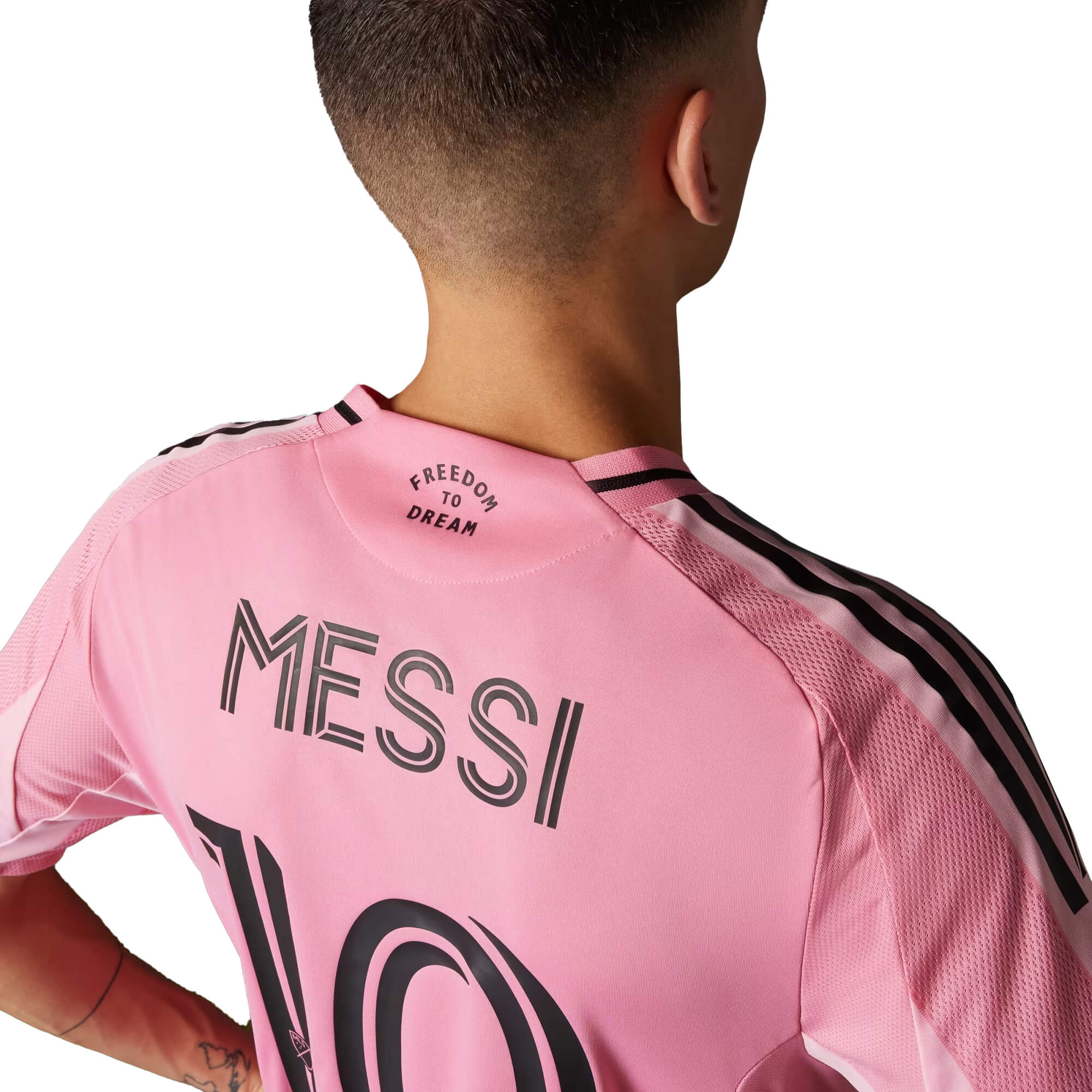 adidas Men's Inter Miami 2025/26 Authentic Home Jersey w/ Messi #10 Printing、mySite、noshort