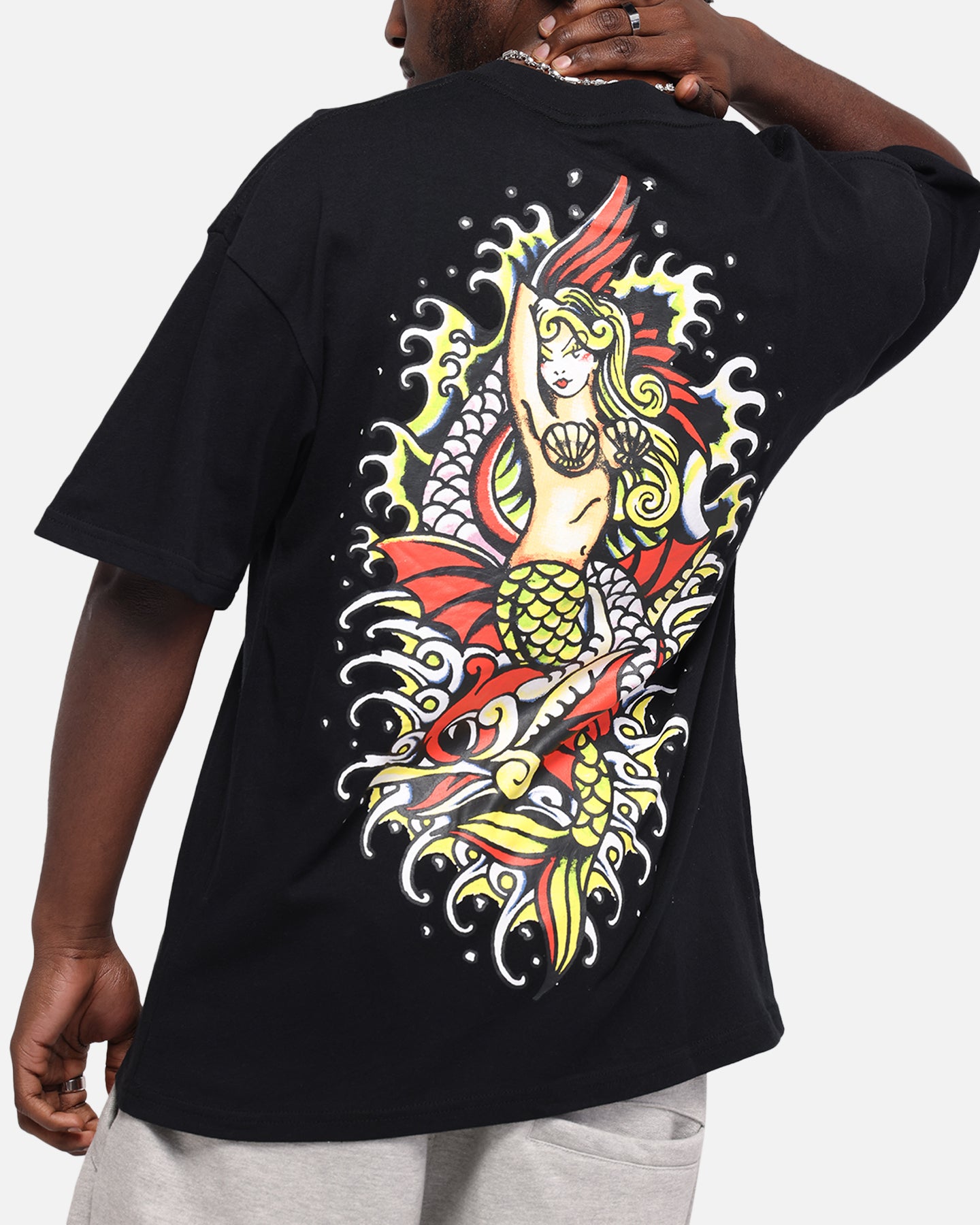 Ed Hardy Mermaid T-Shirt Black、mySite、zt4zffjzw