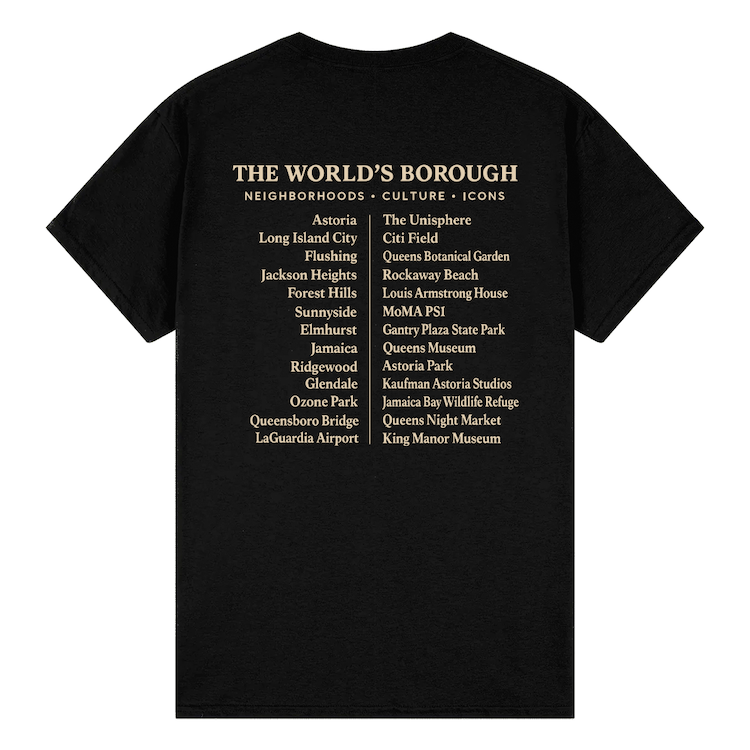 The World's Borough QUEENS T-Shirt (S-4XL)、mySite、vikingsvslions