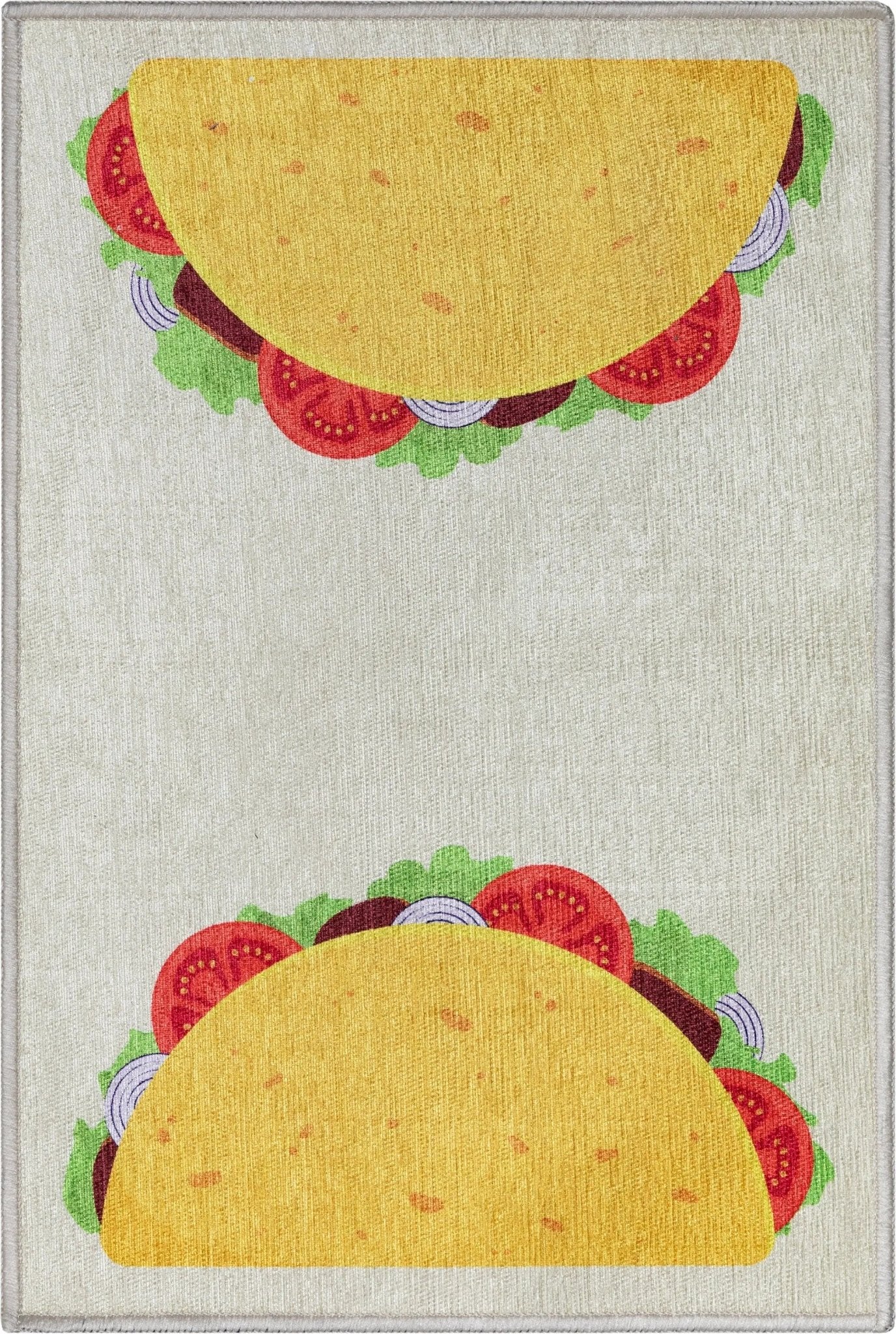 Double Taco Novelty Multi Yellow Flat-Weave Rug、mySite、gigharbornorthrealestate