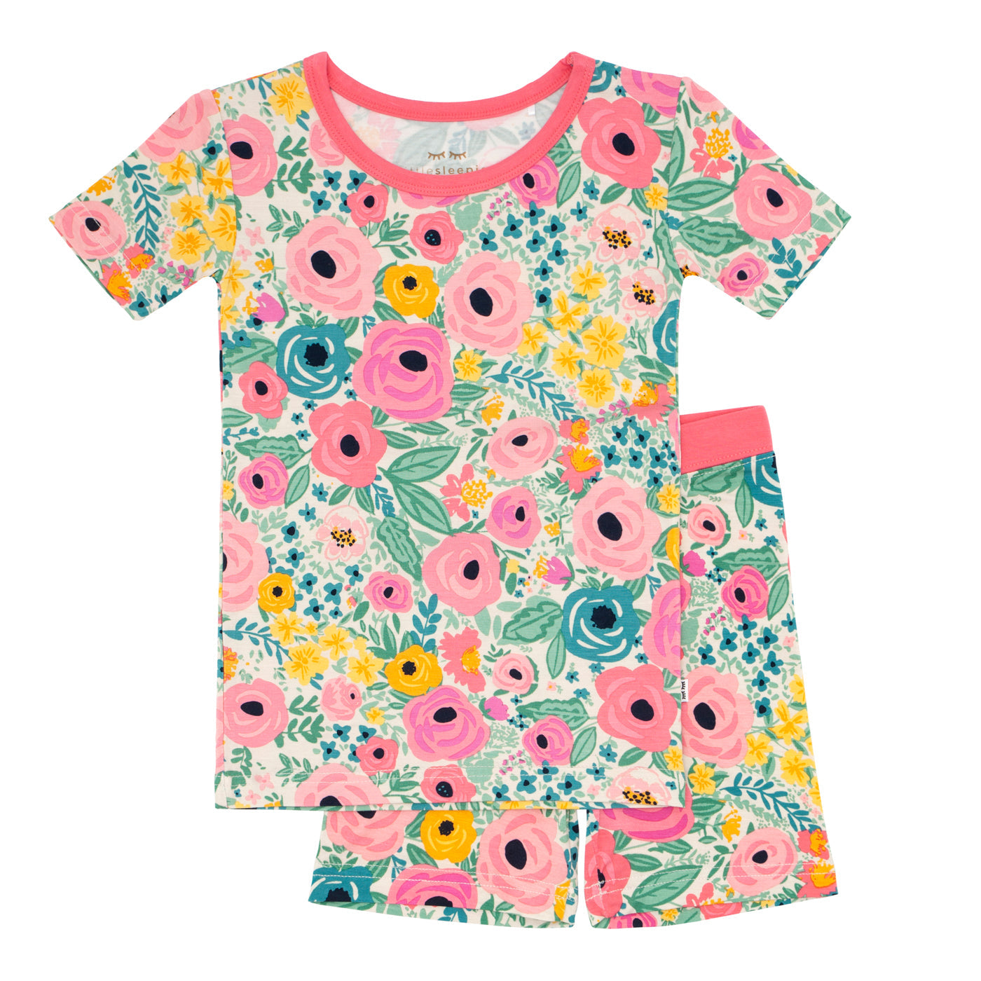  Secret Garden Two-Piece Short Sleeve & Shorts Pajama Set、mySite、layawaytickets