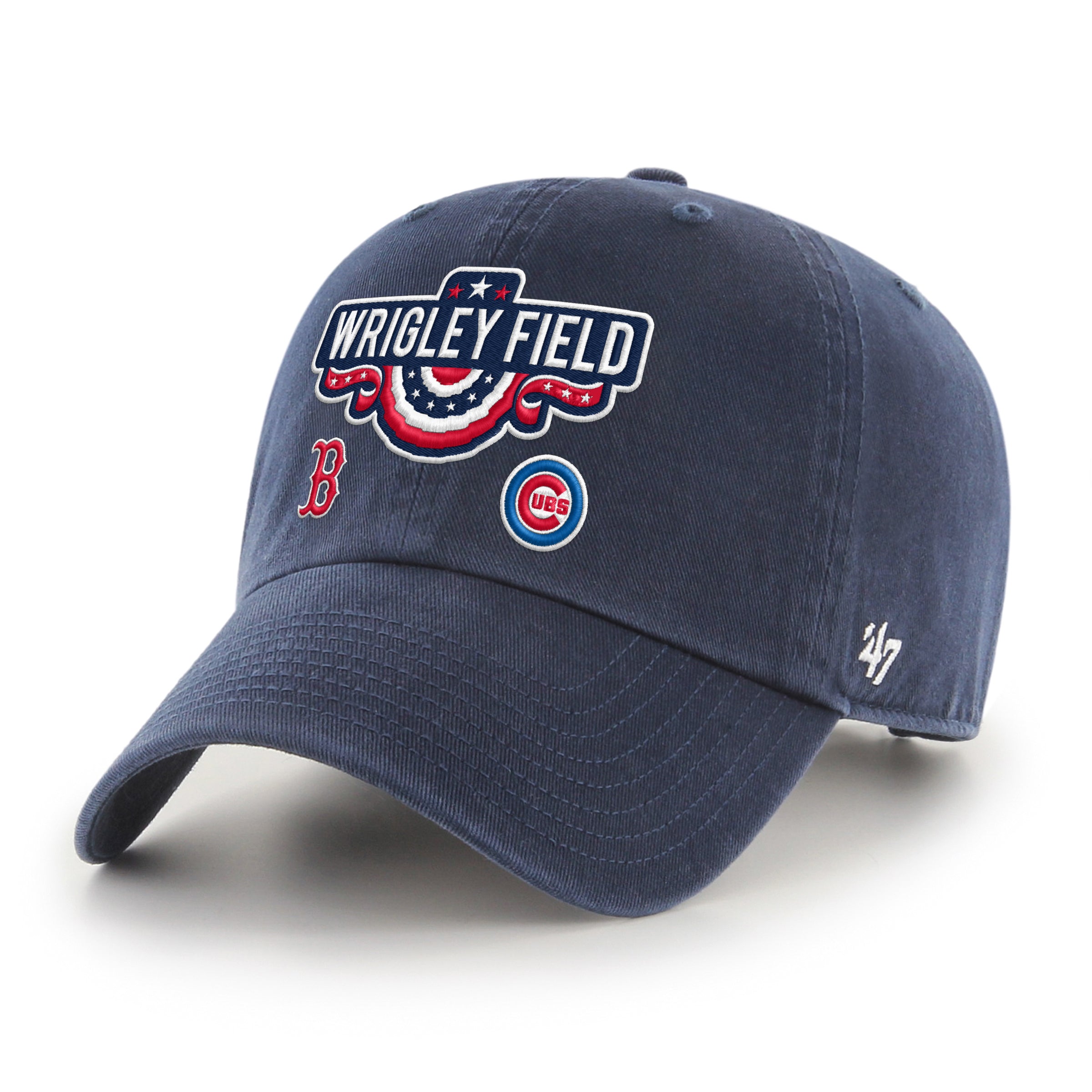 Chicago Cubs vs. Boston Red Sox Wrigley Field '47 Clean Up Adjustable Hat、mySite、vikingsvslions