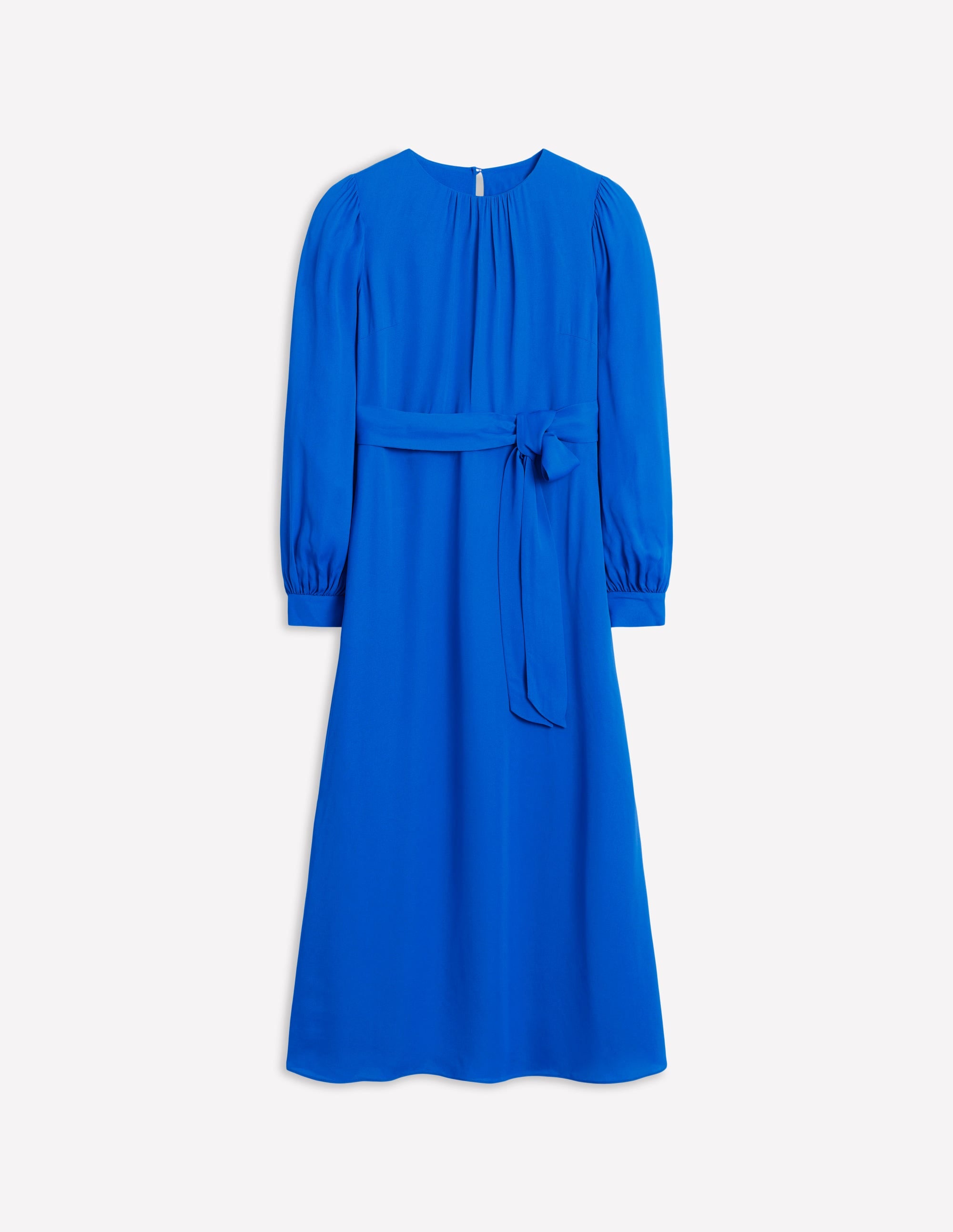  Blouson Sleeve Midi Dress-Gallery Blue、mySite、ashleygrahame
