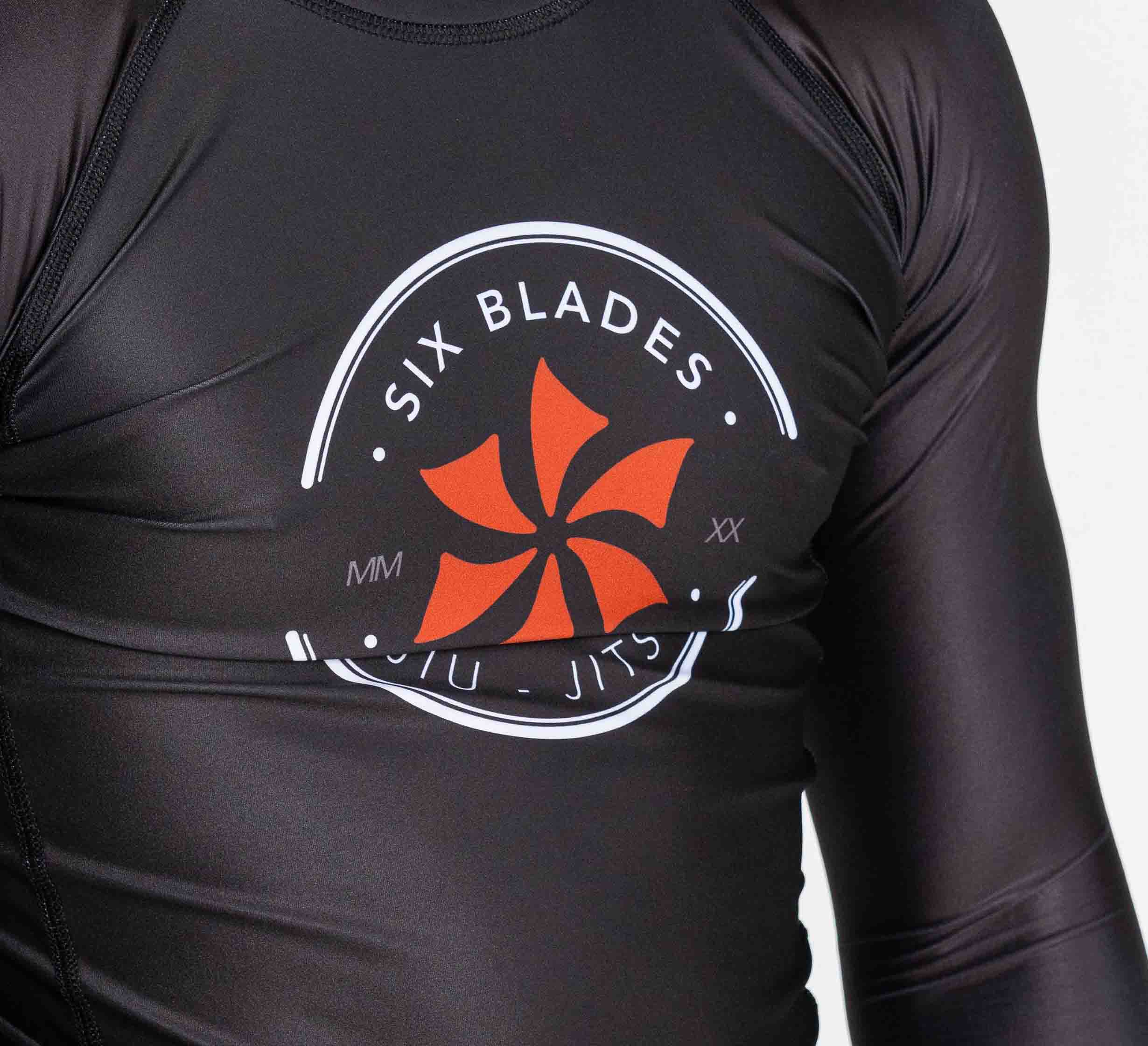 Kids Six Blades Long Sleeve Rashguard Black、mySite、gigharbornorthrealestate