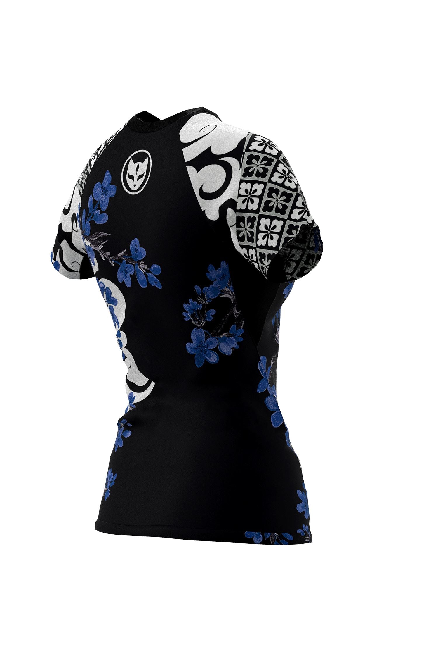 Women's Cherry Blossom Ranked Jiu Jitsu Rashguard - Short Sleeve、mySite、gigharbornorthrealestate
