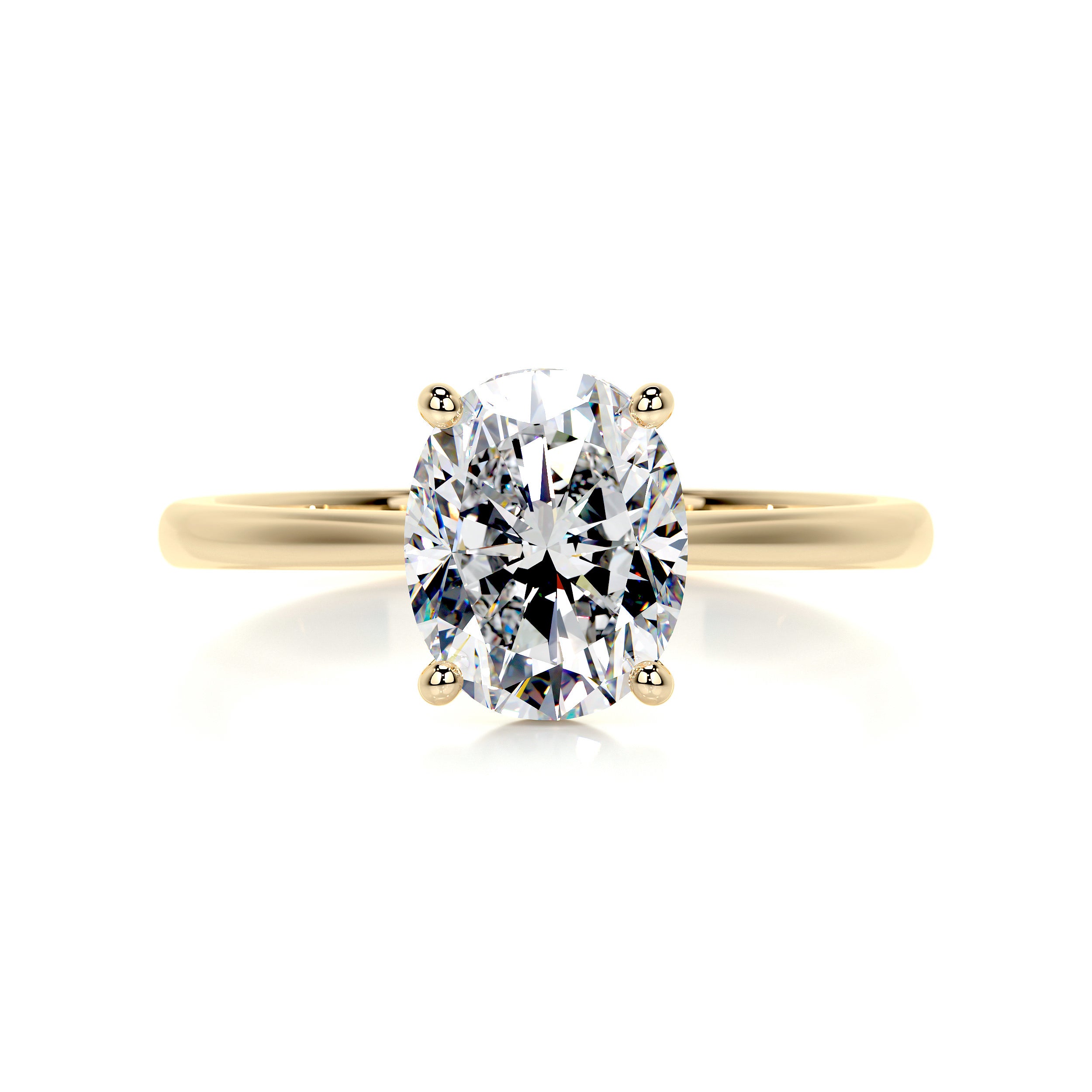 Julia Moissanite Ring -18K Yellow Gold、mySite、hinf8tx79