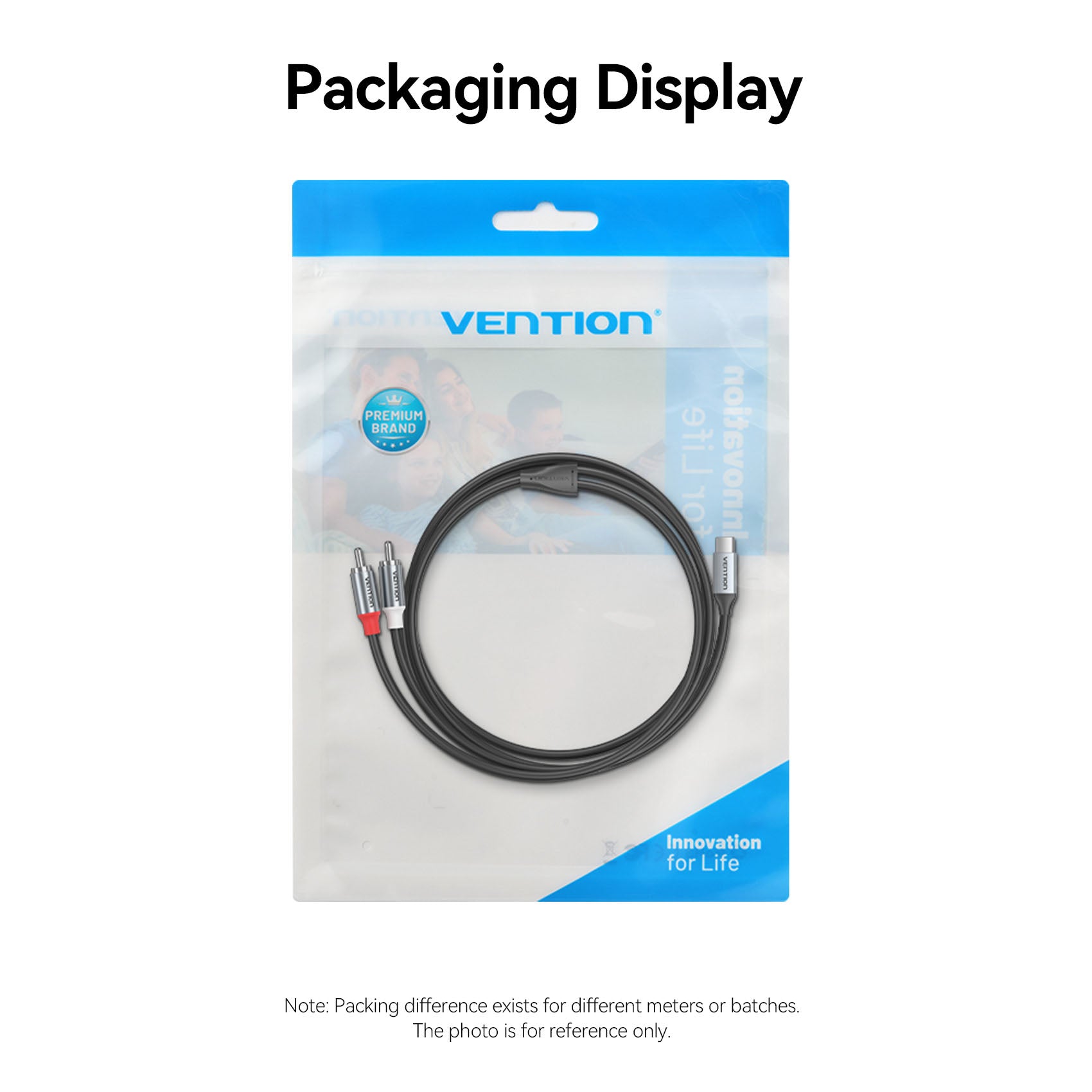 Vention USB-C Male to 2RCA Male Audio Cable、mySite、fannypackpong