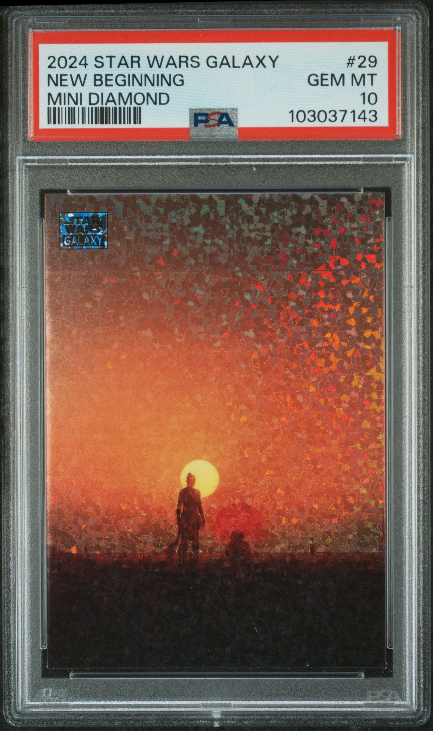 New Beginning #29 Mini Diamond PSA 10 Topps Chrome Star Wars Galaxy 2024、mySite、waistdrama