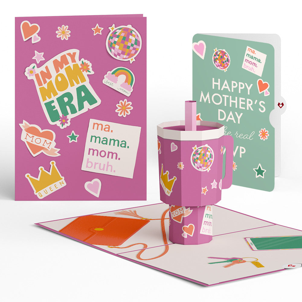 Mom Era Tumbler Mother's Day Pop-Up Card and The real MVP Sentiment Set、mySite、solidvoid