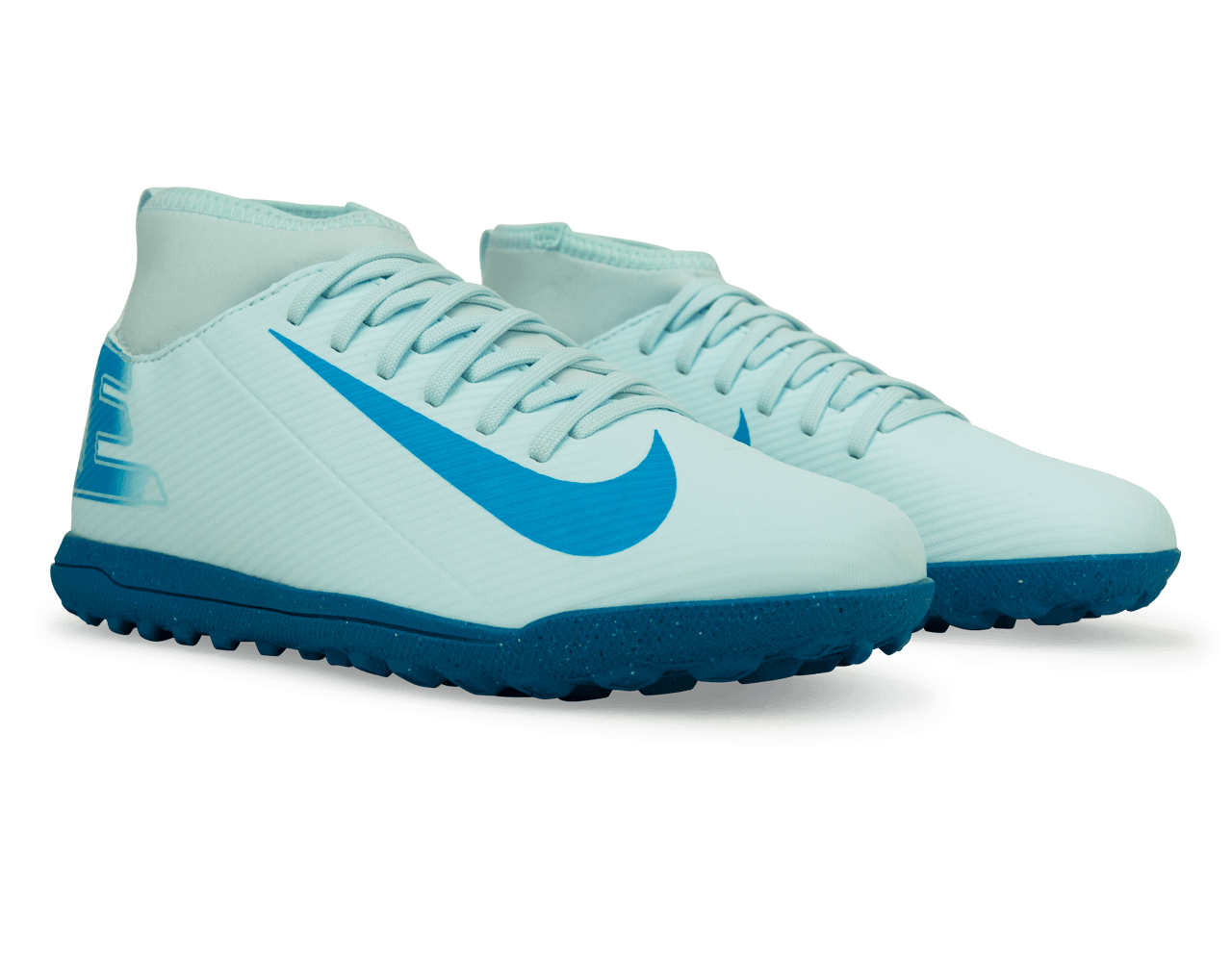 Nike Kids Zoom Mercurial Superfly 10 Club TF Glacier Blue/Blue Orbit、mySite、noshort